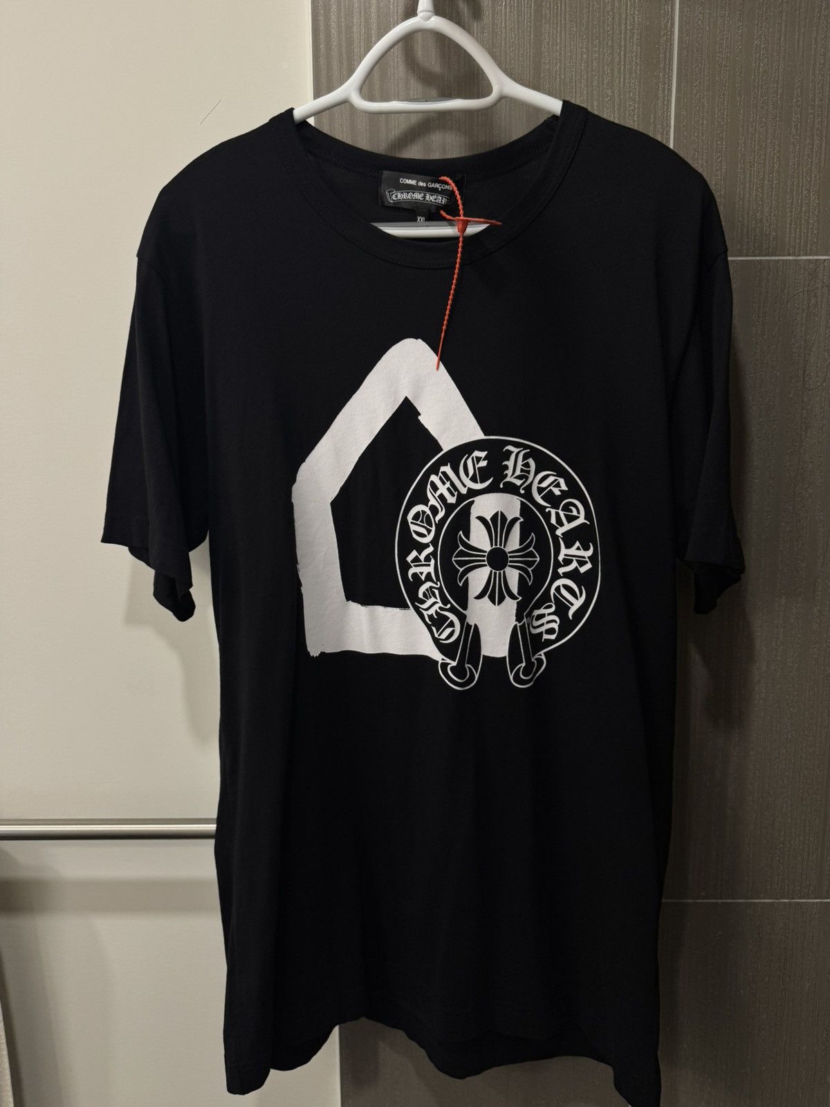 Chrome Hearts x Comme Des Garcons x DSM◆Tシャツ ブラック CHROME HEARTS x COMME des GARCONS × DOVER STREET MARKET