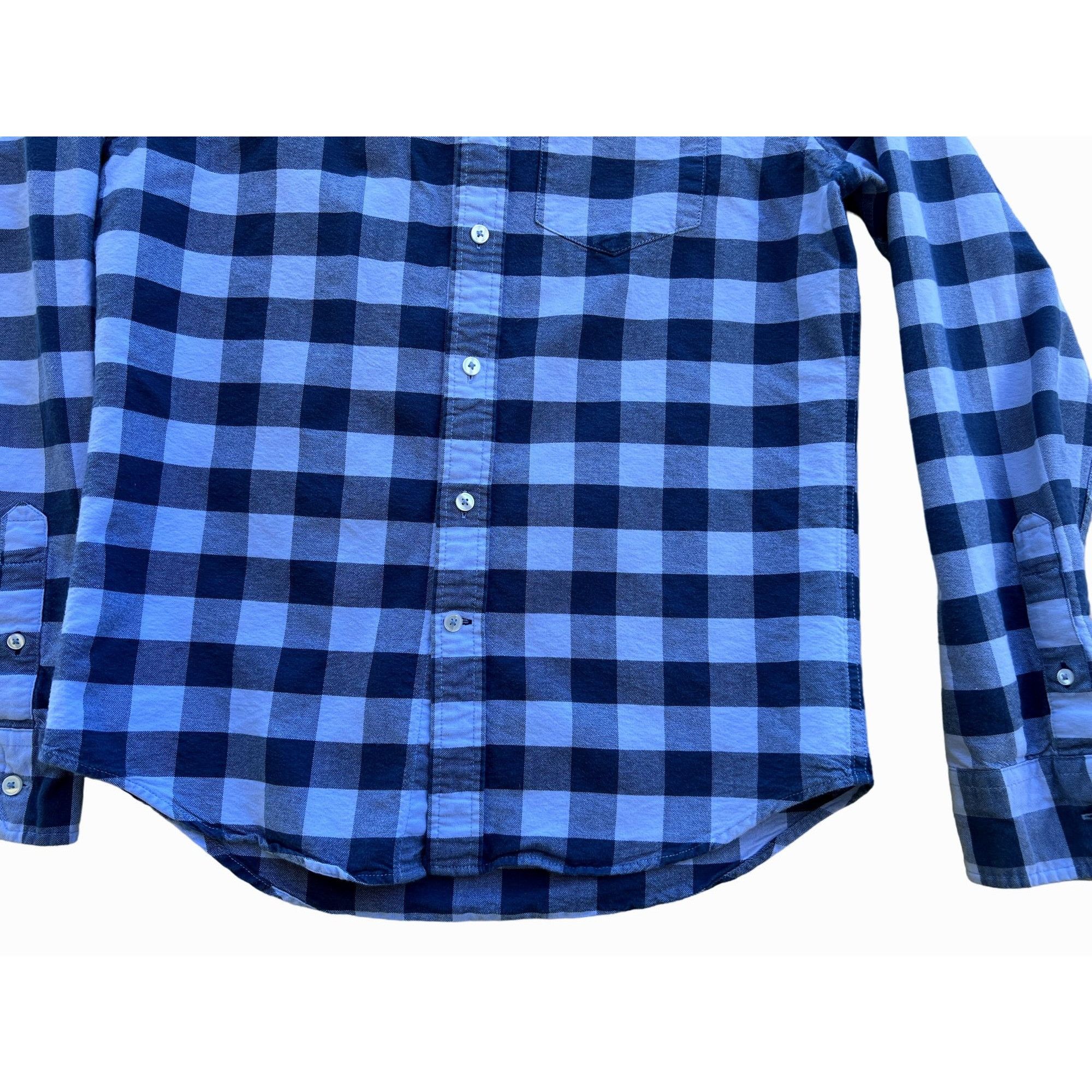 Other American Eagle - Long Sleeve Plaid Men's Shirt - Blue - Extr Size US XS / EU 42 / 0 - 12 Thumbnail