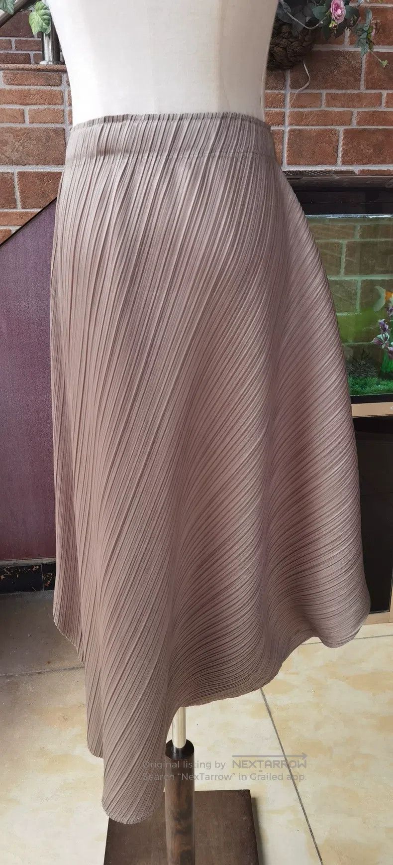 Issey Miyake Issey Miyake size:3 Special-Shaped Disc Midi Skirt Size 22" - 2 Thumbnail