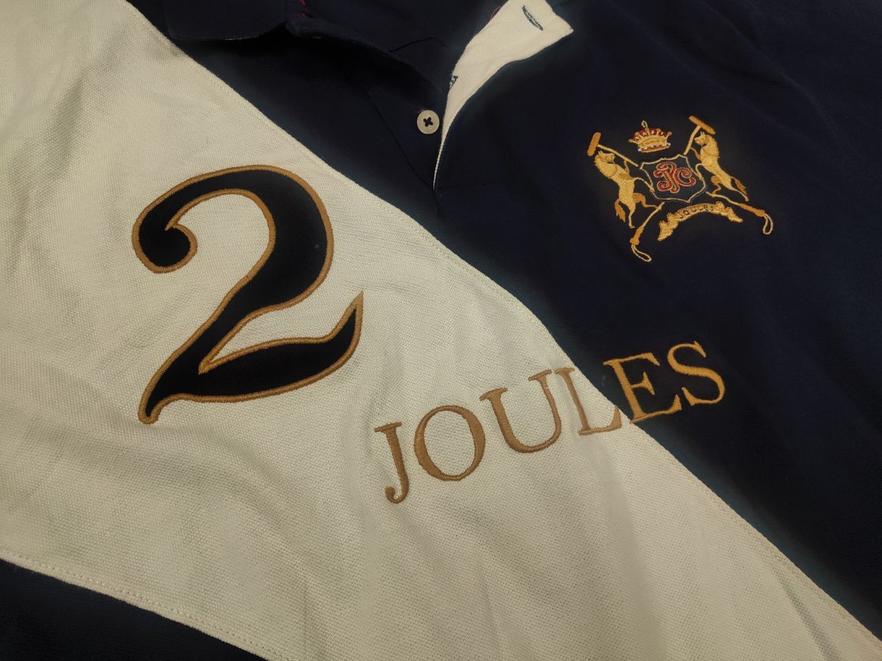 Julius Joules latino polo Rugby Jersey club Logo Shirt Vintage Size US XXL / EU 58 / 5 - 6 Thumbnail