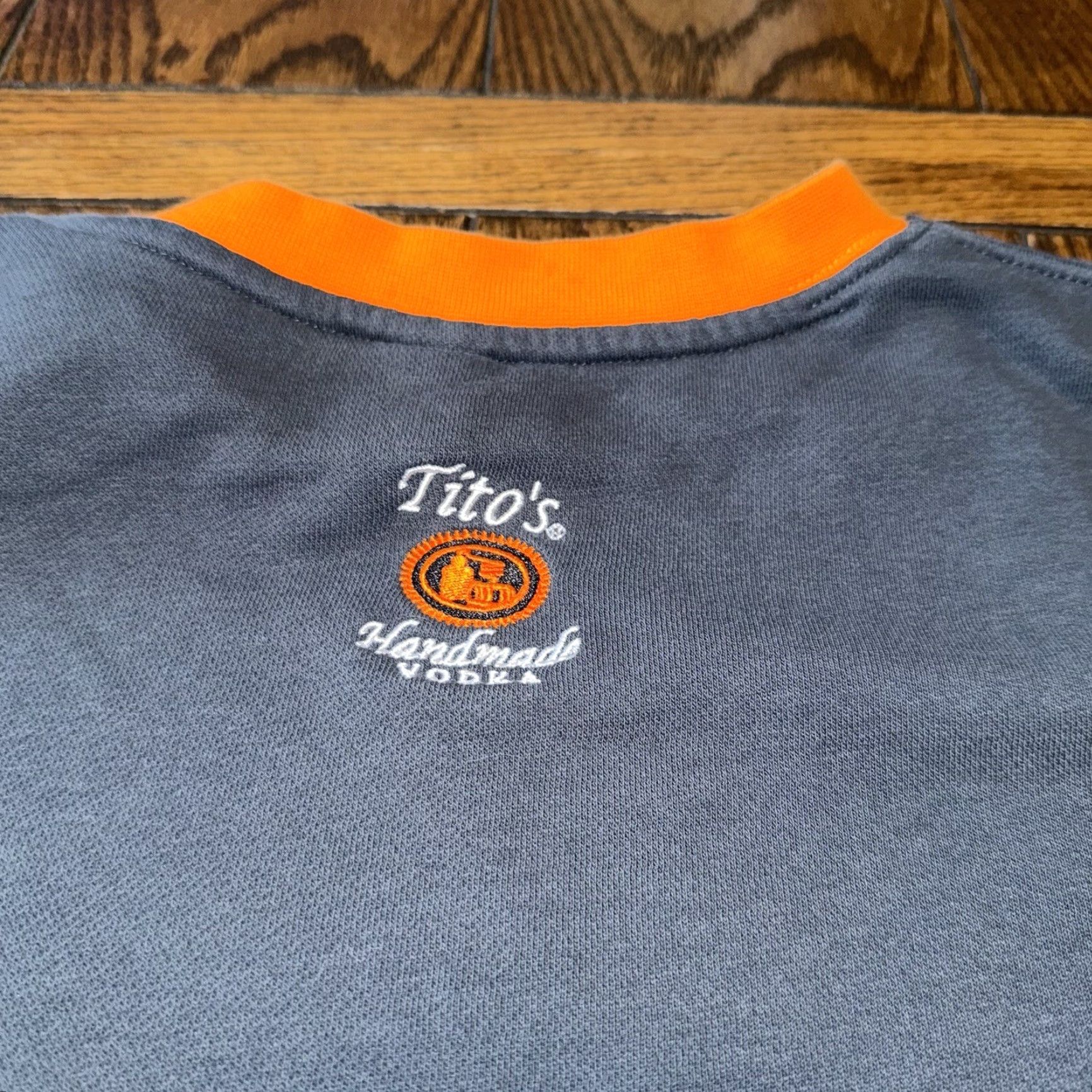Vintage Titos Handmade Vodka Sweatshirt Mens Large Ugly Christmas Embroidered Graphic Print Crew Neck Pullover Size US L / EU 52-54 / 3 - 7 Thumbnail