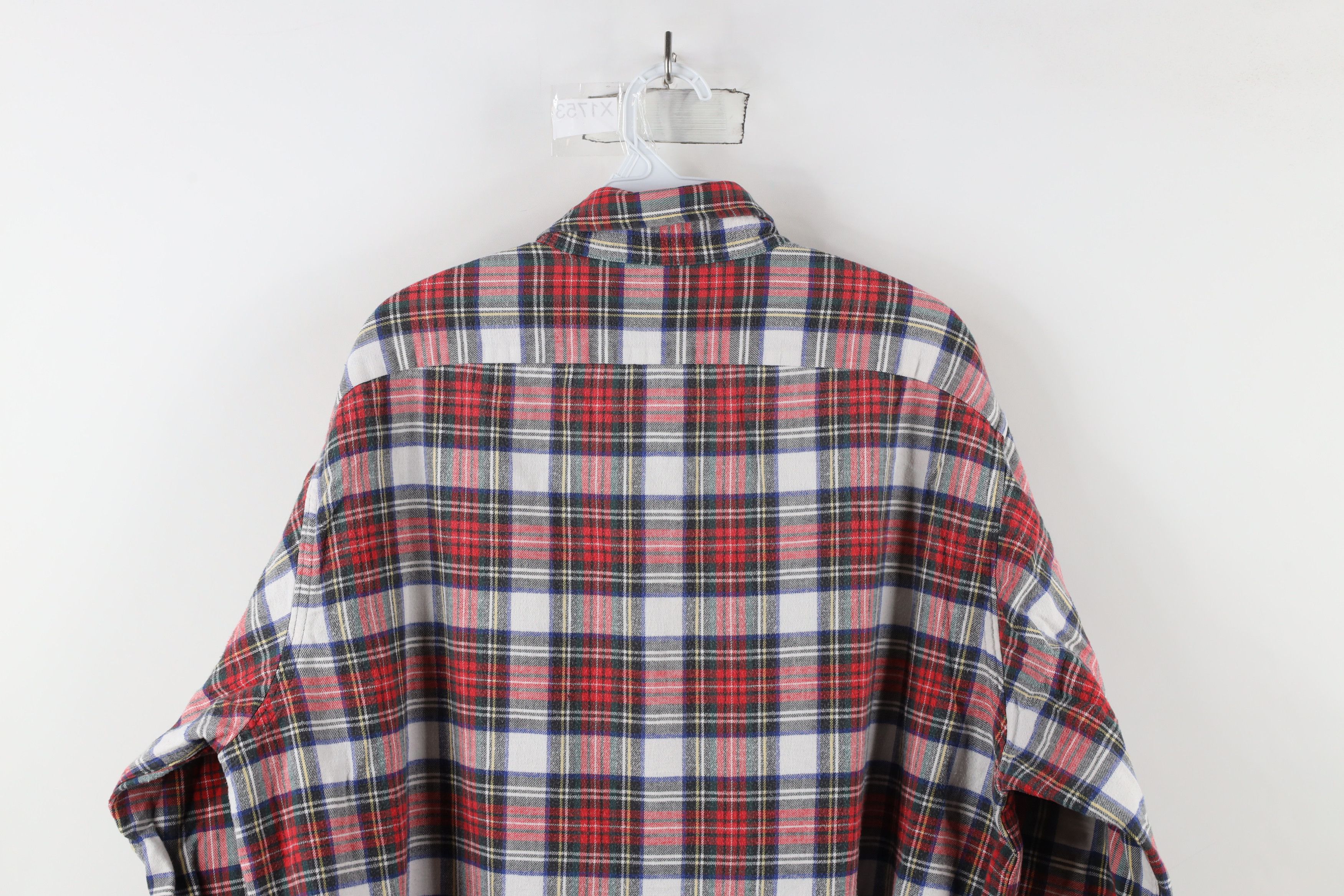 L.L. Bean × Vintage Vintage 90s LL Bean Flannel Collared Button Down Shirt Plaid Size US XL / EU 56 / 4 - 8 Thumbnail