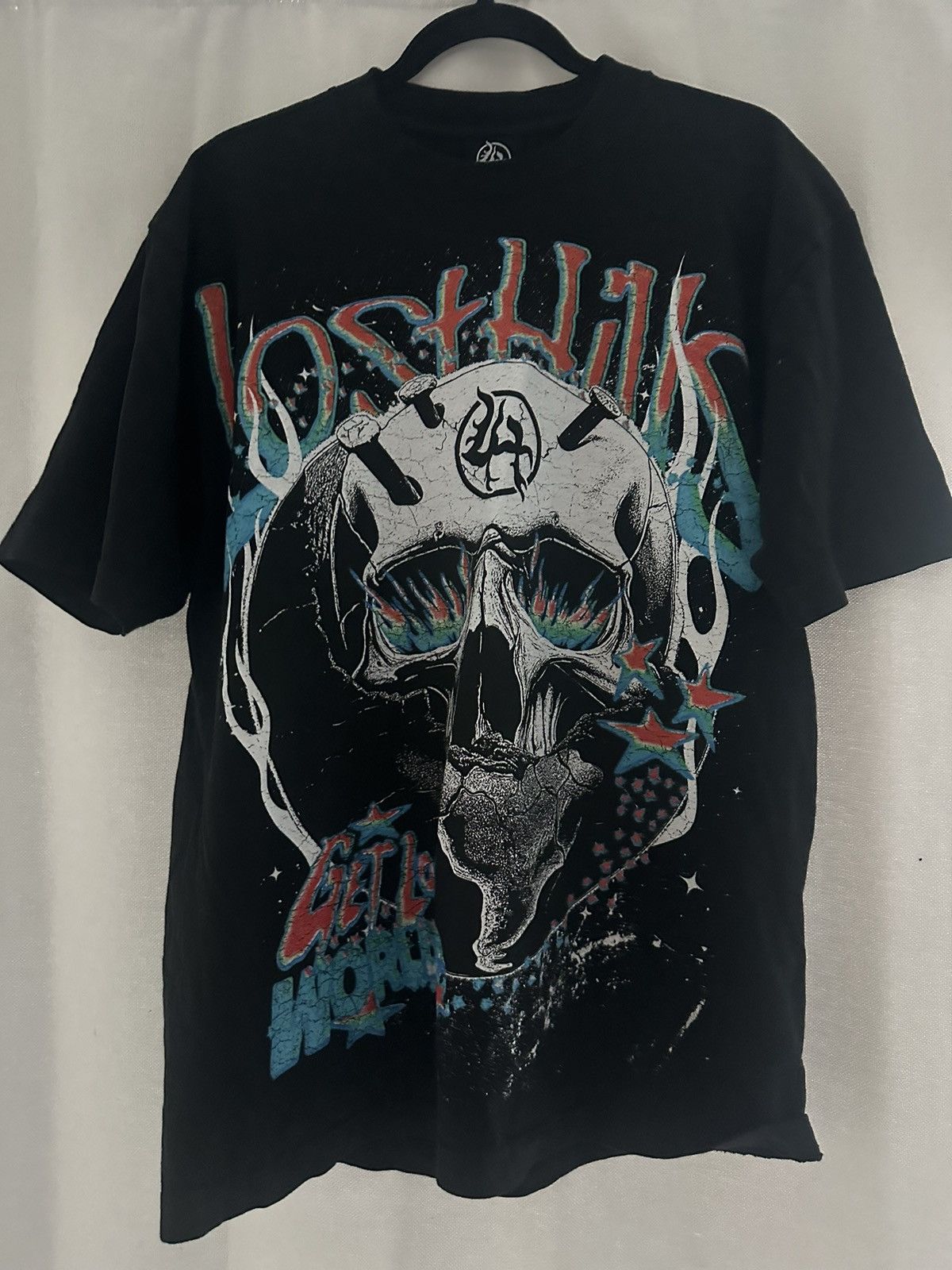Vintage Lost hills black t-shirt Size US M / EU 48-50 / 2 - 2 Thumbnail