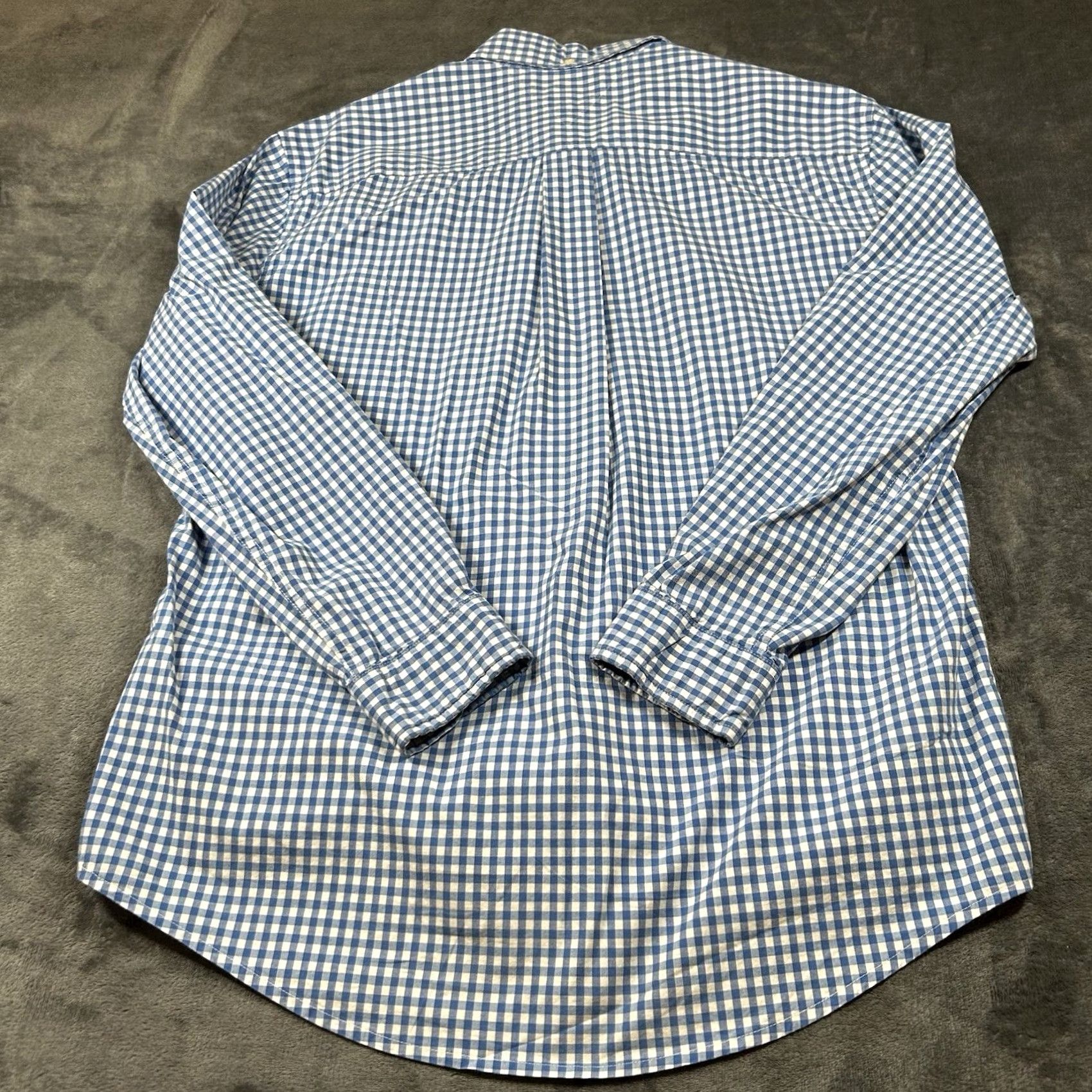 Tommy Hilfiger Tommy Hilfiger Shirt Mens Large Blue White Check Stretch Button Up Long Sleeve Size US L / EU 52-54 / 3 - 4 Thumbnail