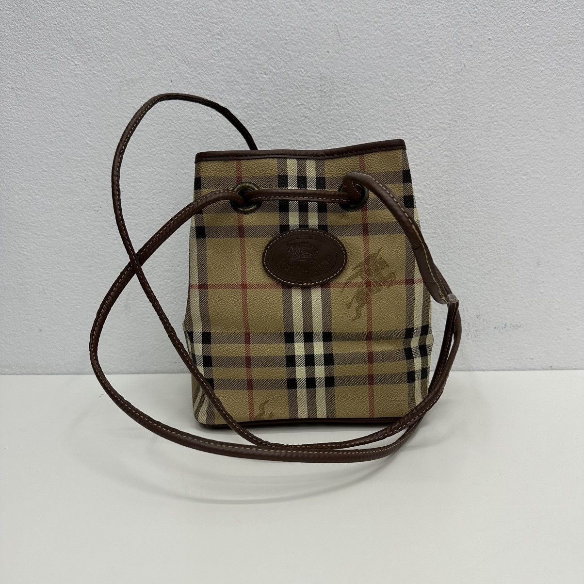Burberry ‼️YES‼️ AUTHENTIC BURBERRYS VINTAGE NOVA CHECK LONG HANDLE BAG Size ONE SIZE - 4 Thumbnail
