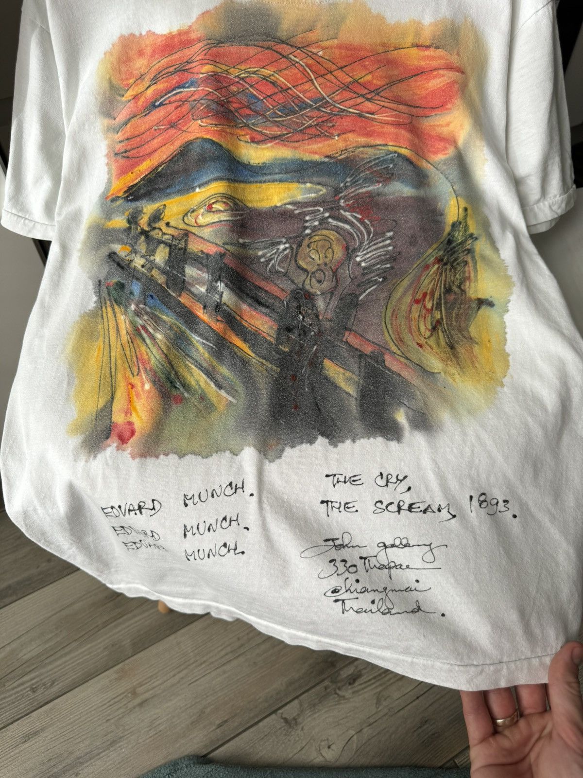 Handmade × Vintage Edvard Munch The Cry The Scream 1893 Vintage T Shirt Size US M / EU 48-50 / 2 - 7 Thumbnail