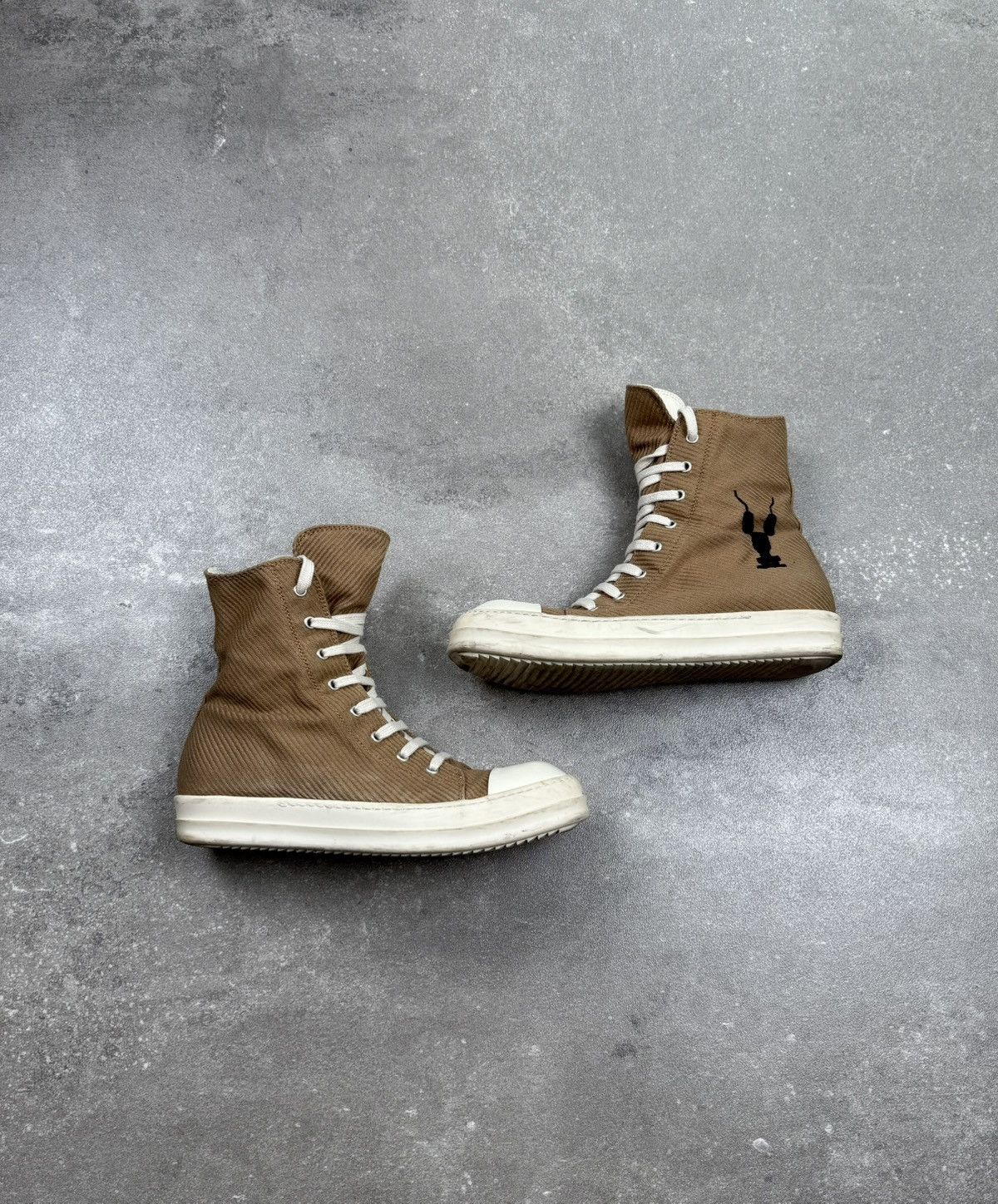 Archival Clothing x Rick Owens Drkshdw Ramones Sneakers Shoes Archive Opium in Brown, Men's (Size 7)