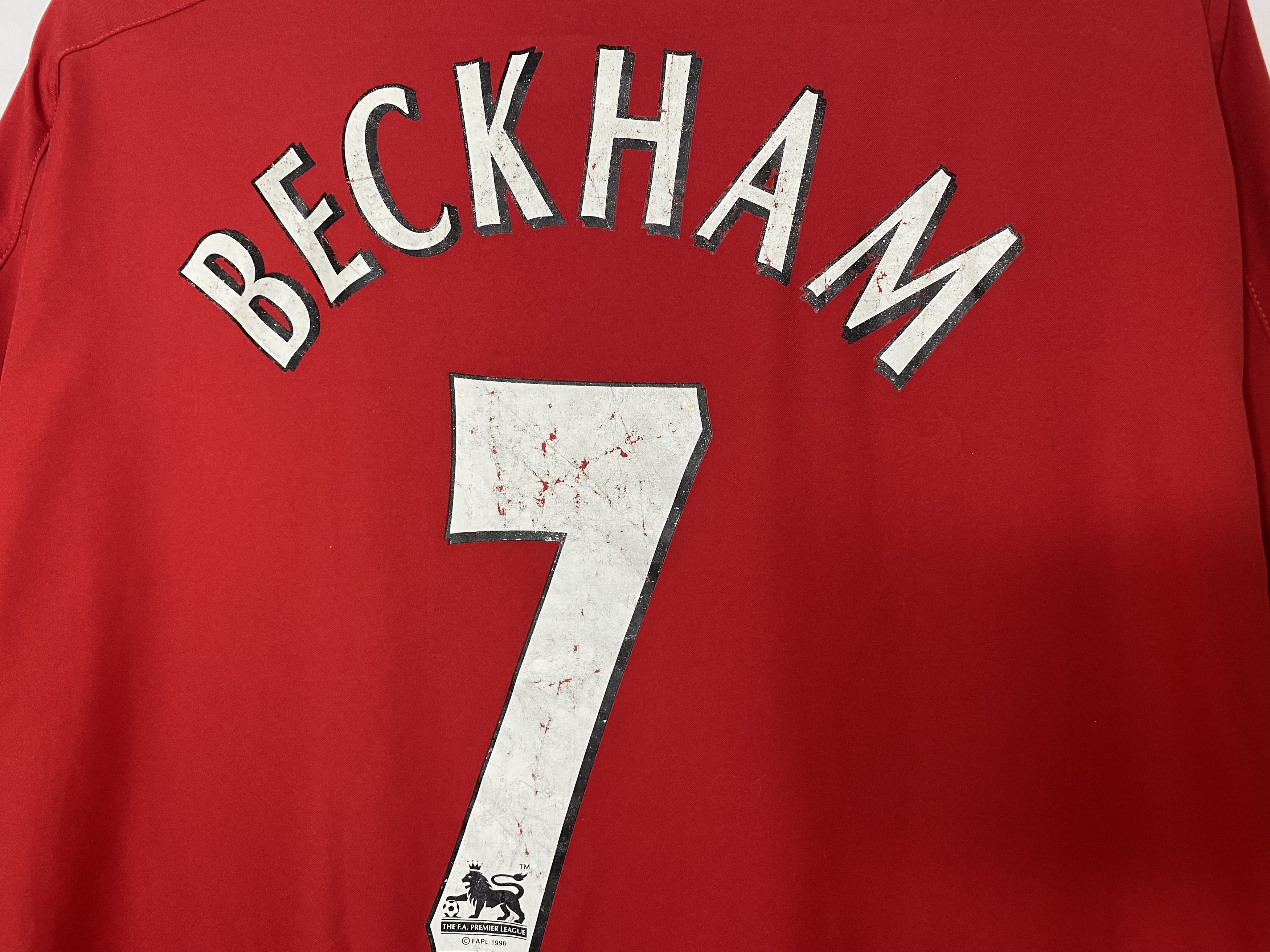 Nike BECKHAM #7 MANCHESTER UNITED 2002 HOME FOOTBALL SHIRT SOCCER Size US XXL / EU 58 / 5 - 3 Thumbnail