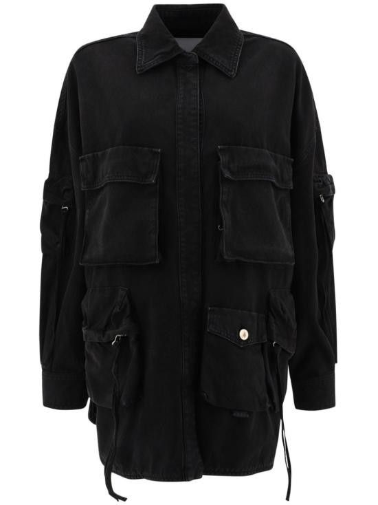 The Attico THE ATTICO Women Jackets 247WCB48 D088100 Black Size XS / US 0-2 / IT 36-38 - 1 Thumbnail