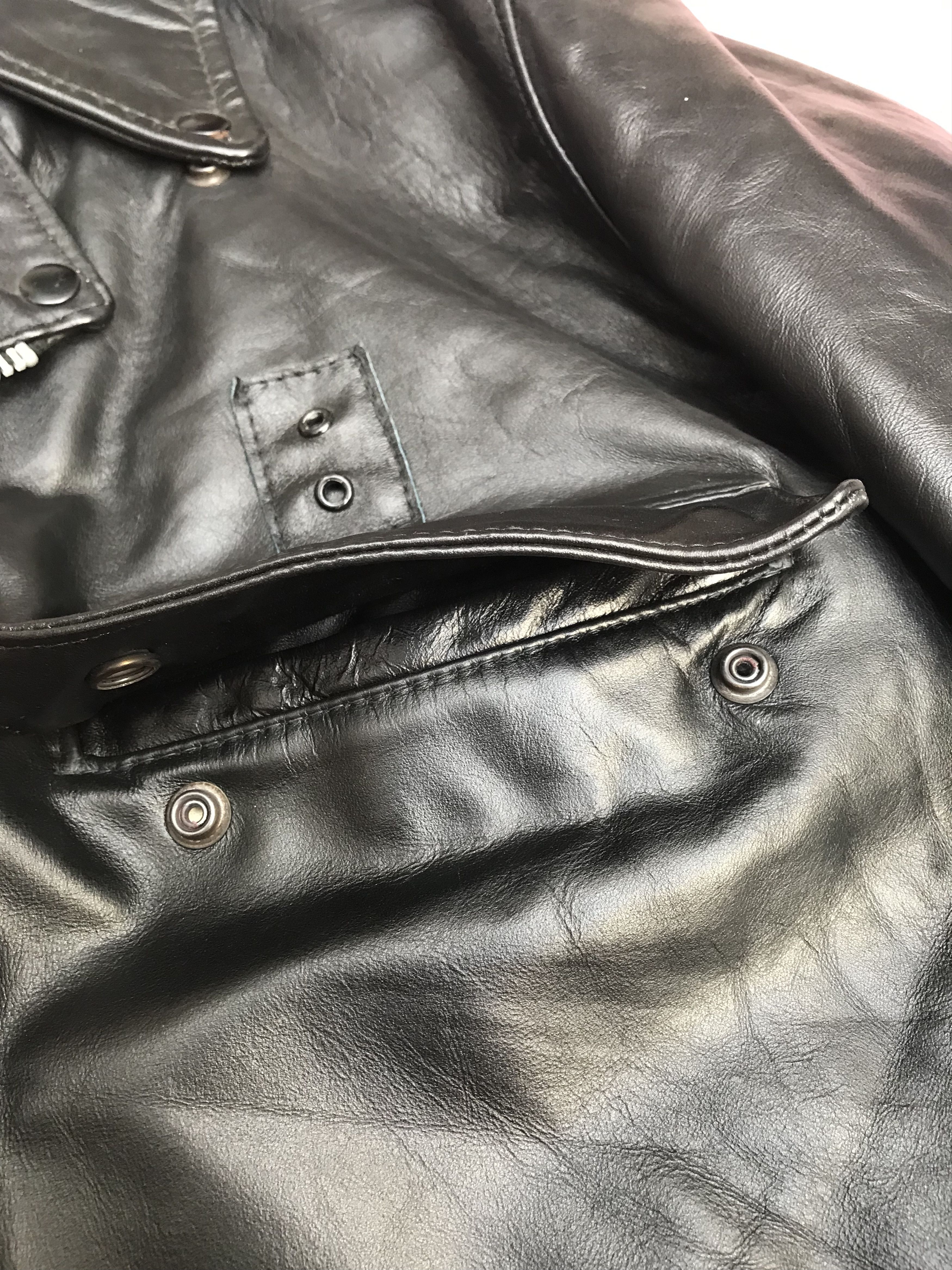 Harley Davidson AMF HARLEY DAVIDSON USA POLICE LEATHER BIKER JACKET Size US L / EU 52-54 / 3 - 11 Thumbnail