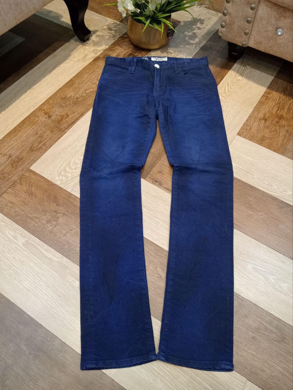 Vanquish VANQUISH JAPAN BLUE PAINTER STRETCH JEANS - SIZE 28 Size US 28 / EU 44 - 3 Thumbnail