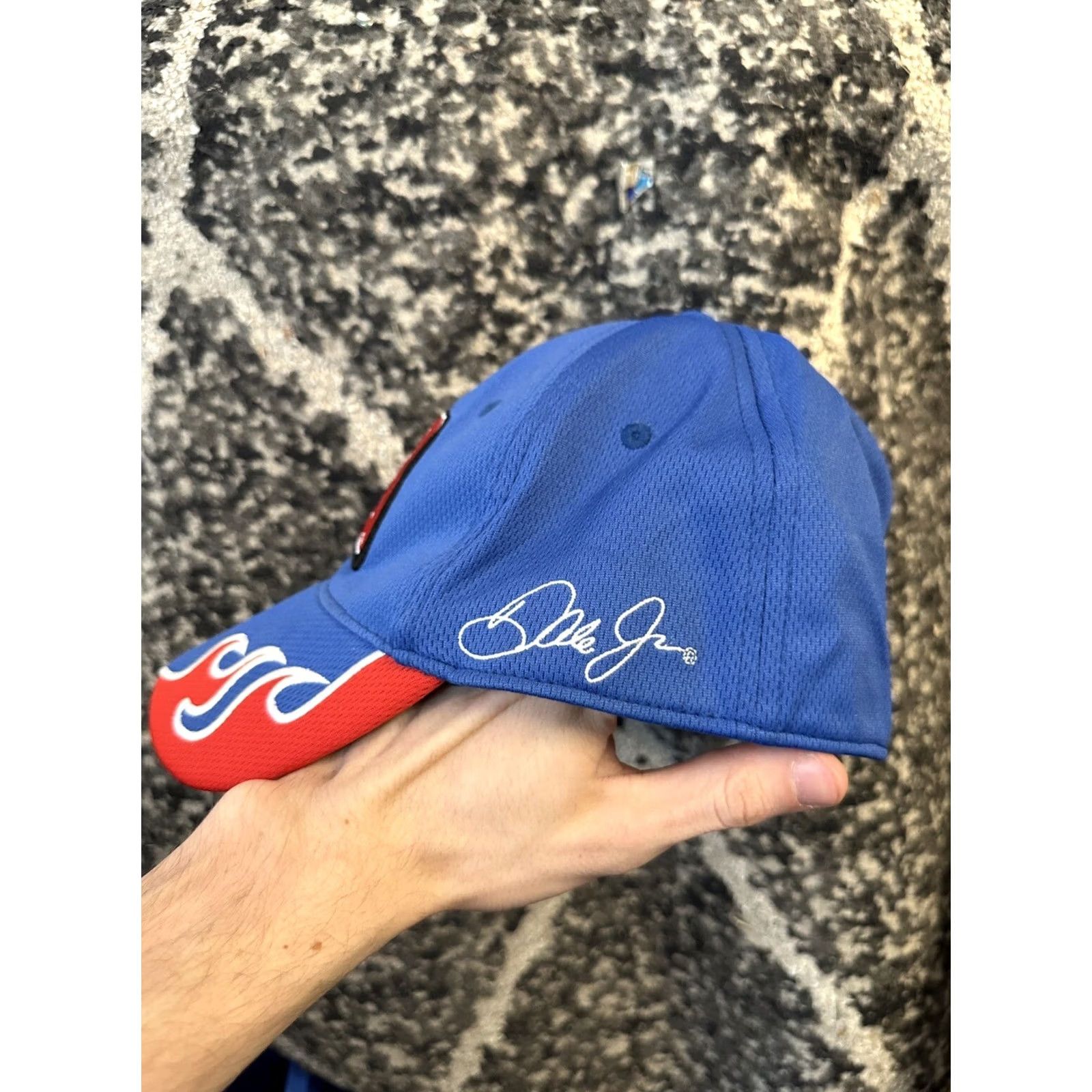 NASCAR VINTAGE Dale Earnhardt Jr. National Guard Hat Chase Authentics NASCAR Mens Adjustable Blue Size ONE SIZE - 4 Thumbnail