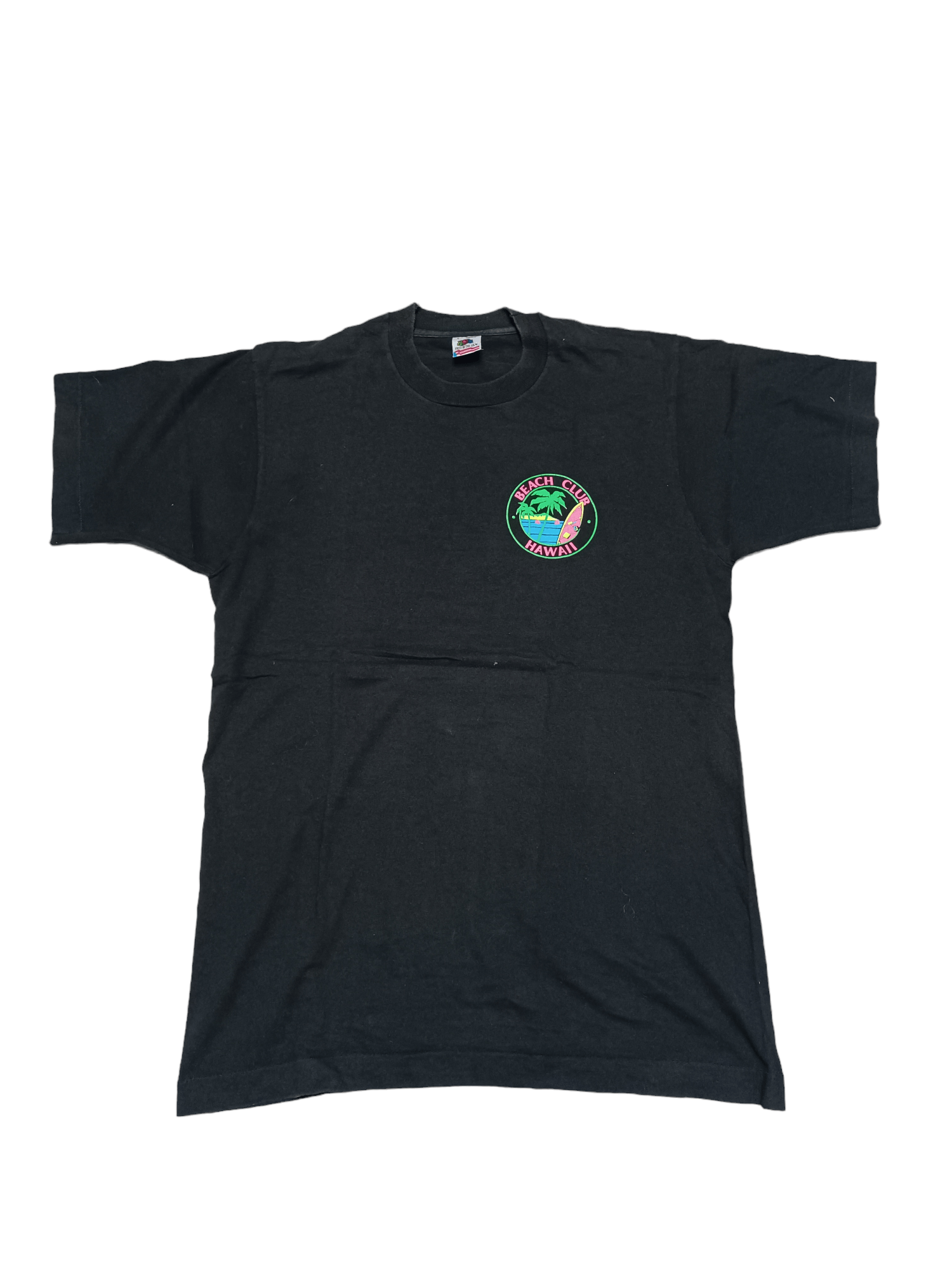 Fruit Of The Loom 1990! VINTAGE MADE IN USA FOTL HAWAII BEACH CLUB TEE Size US L / EU 52-54 / 3 - 2 Thumbnail