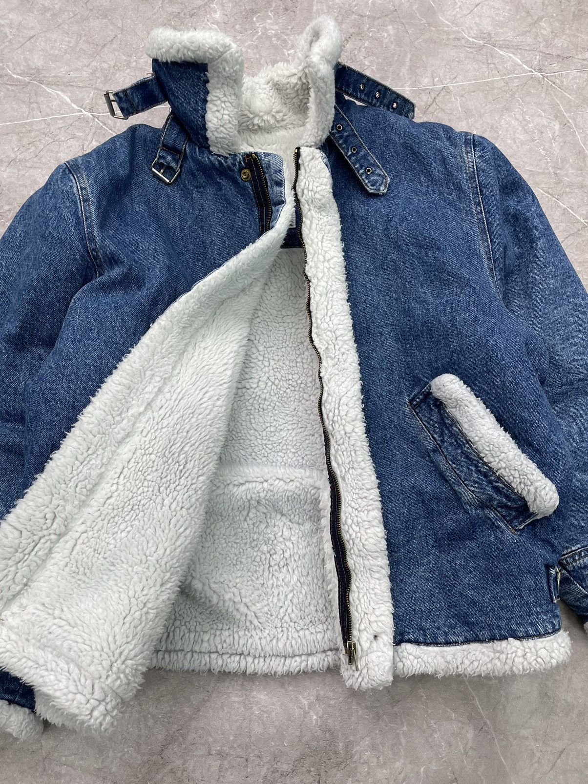 If Six Was Nine × Vintage FUR SHERPA LGB STYLE DISTRESSED US Army Style AF Jacket Size US M / EU 48-50 / 2 - 9 Thumbnail