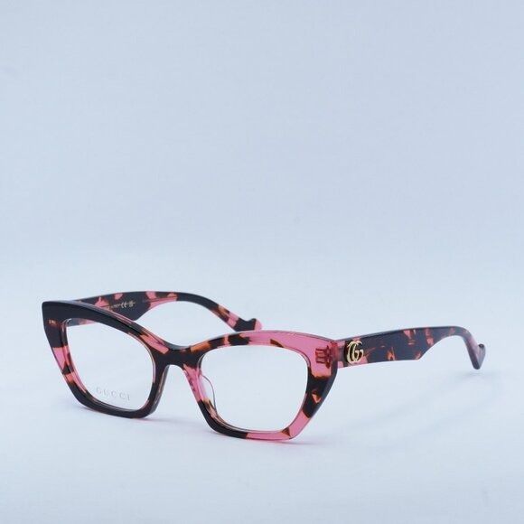 image of New Gucci Gg1334O 003 Eyeglasses in Black, Women's