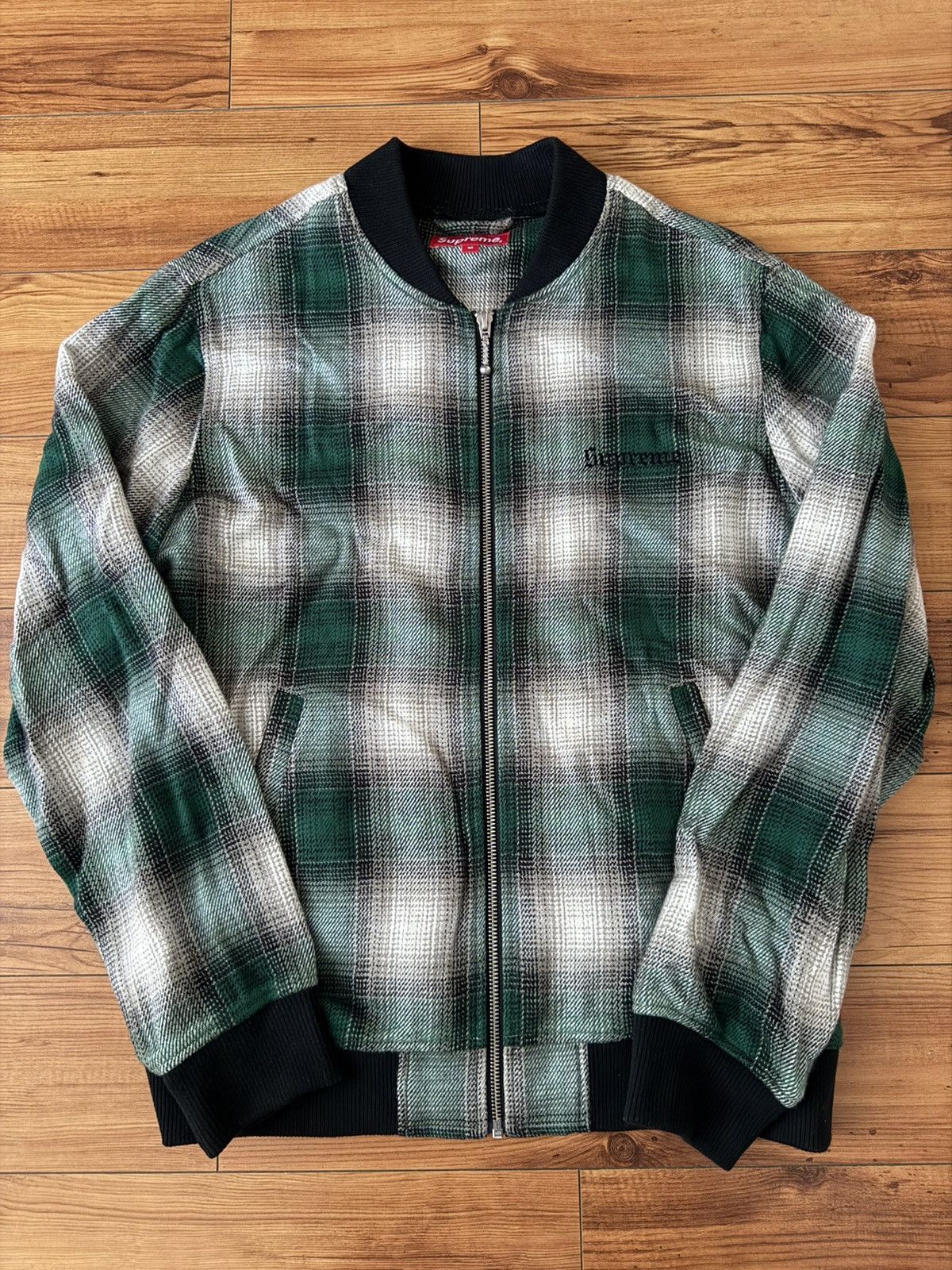 Supreme Supreme Shadow Plaid Bomber Size US M / EU 48-50 / 2 - 1 Thumbnail
