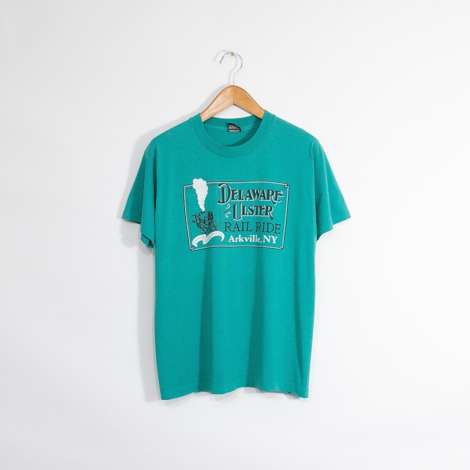 Vintage Vintage 90s Delaware Ulster T Shirt L - New York Rail Ride Size US L / EU 52-54 / 3 - 1 Thumbnail