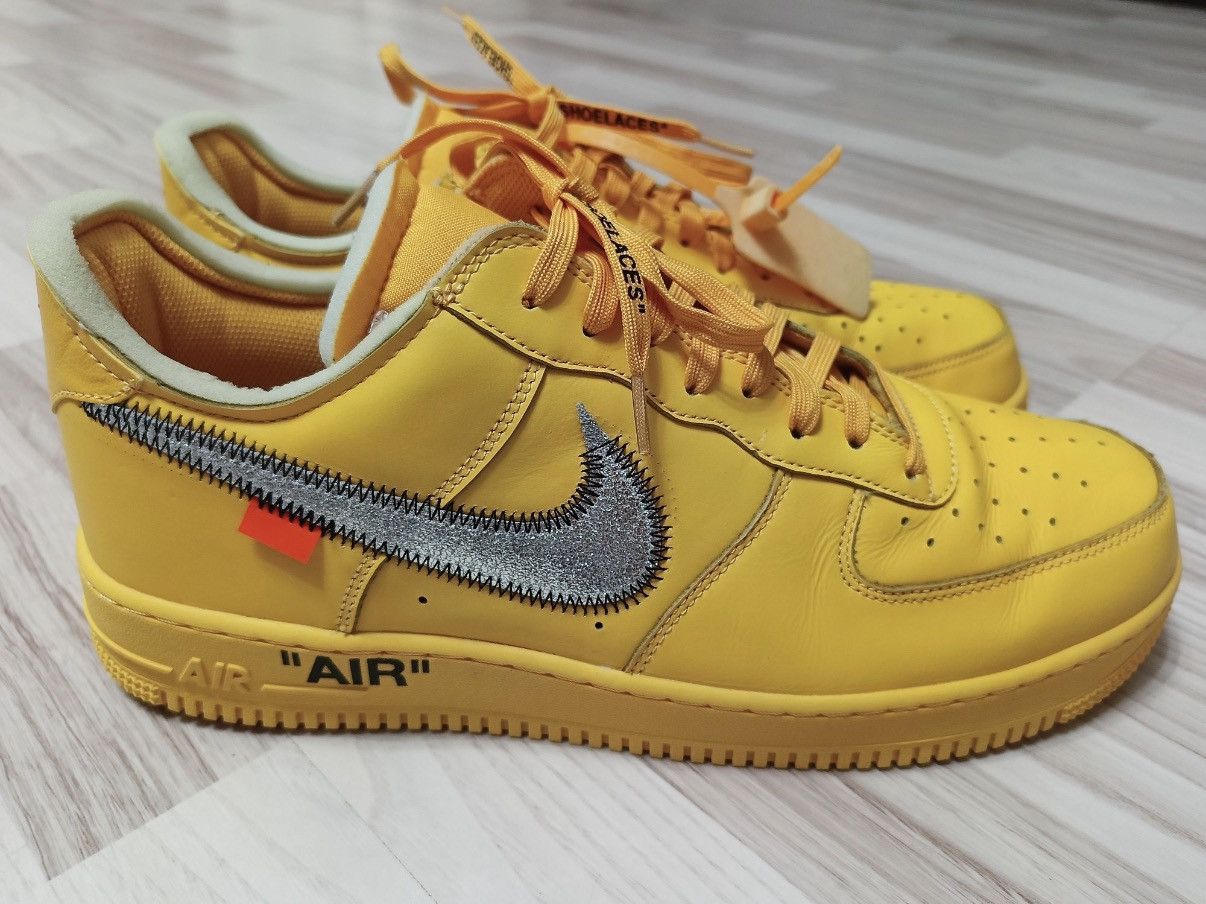 Nike × Off-White Nike Air Force 1 Low ICA Off-White University Gold/Lemonade Size US 13 / EU 46 - 7 Thumbnail