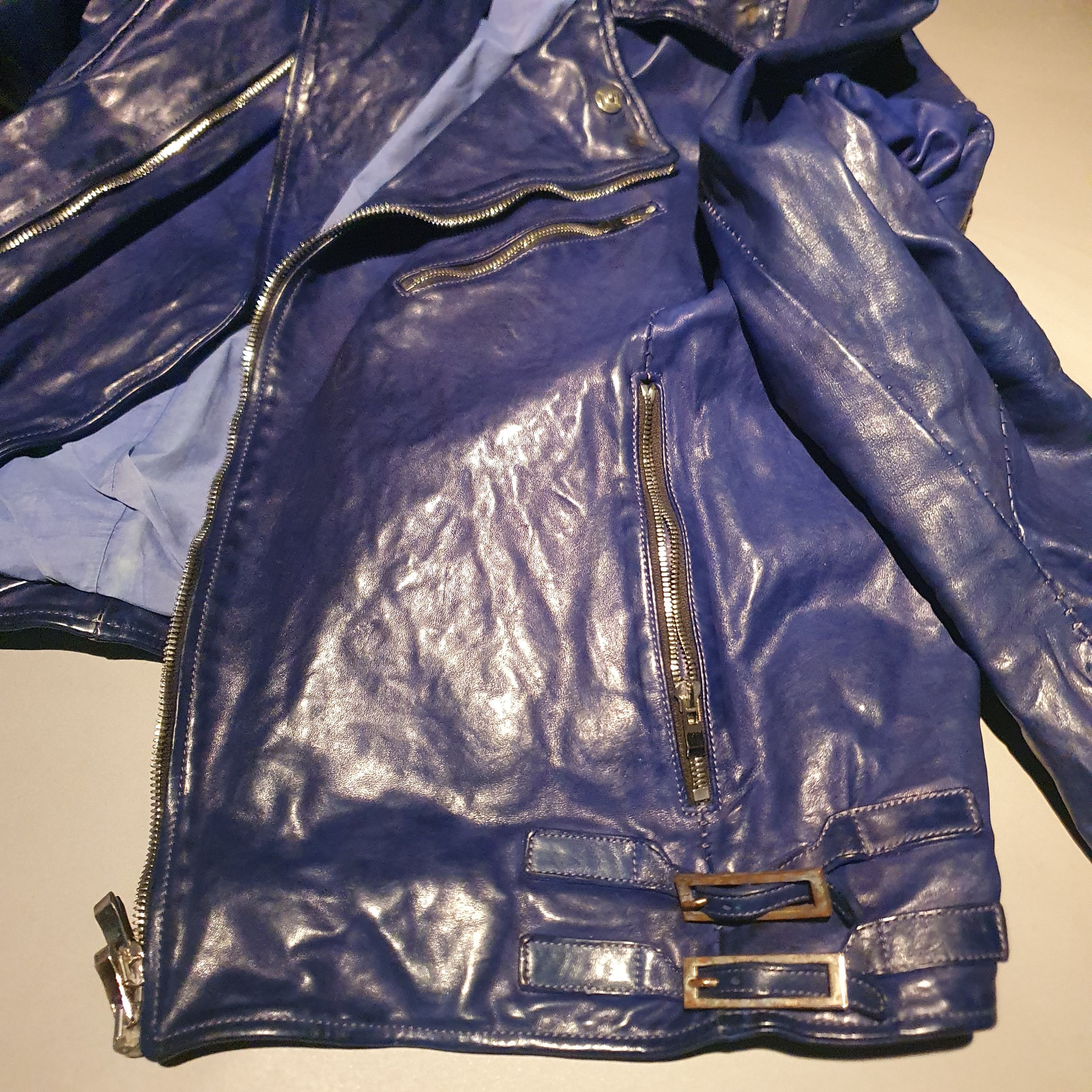 Incarnation Incarnation submarine blue leather jacket Size US M / EU 48-50 / 2 - 8 Thumbnail