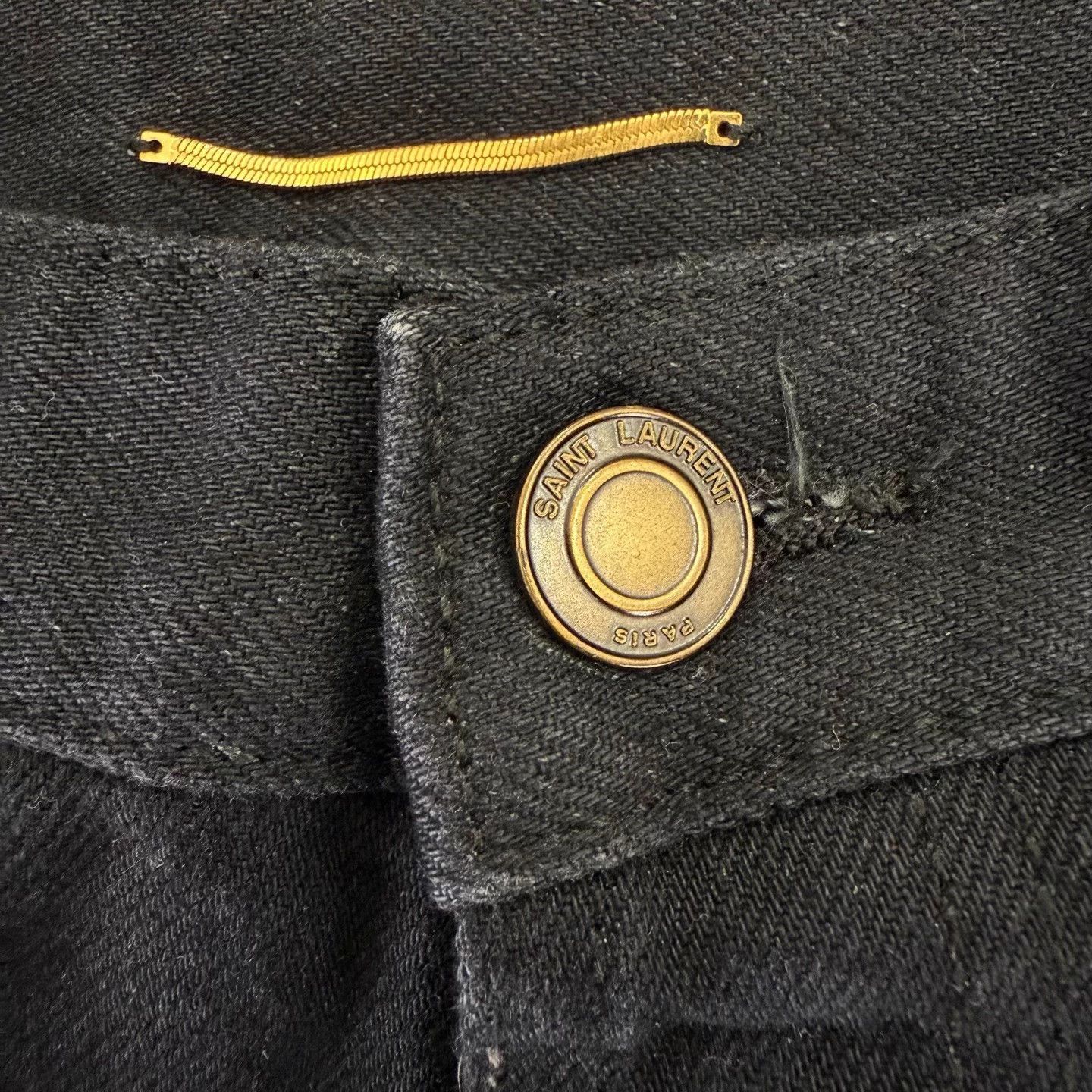 Saint Laurent Paris Saint Laurent new washed black straight jeans 29 Size US 29 - 8 Thumbnail