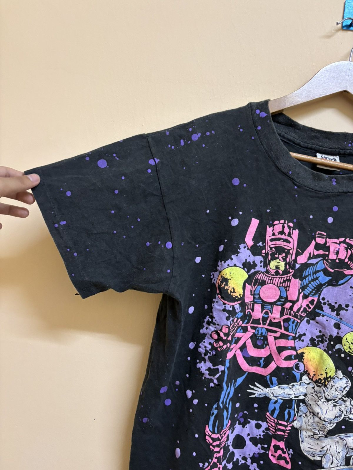 Marvel Comics Vintage 90s Rare Marvel Galactus Vs Silver Surfer AOP Tee Size US L / EU 52-54 / 3 - 9 Thumbnail