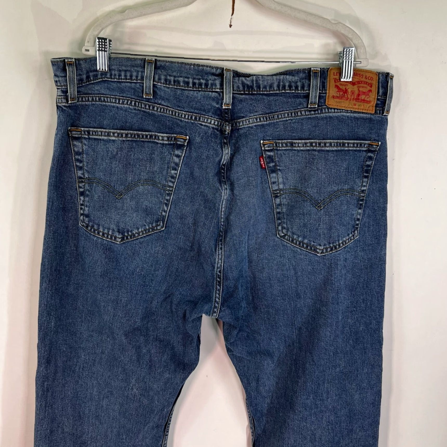 Levi's Levi's 505 Denim Jeans Mens Size 36 Blue Regular Fit Straight 36X29 Jean Size US 36 / EU 52 - 7 Thumbnail