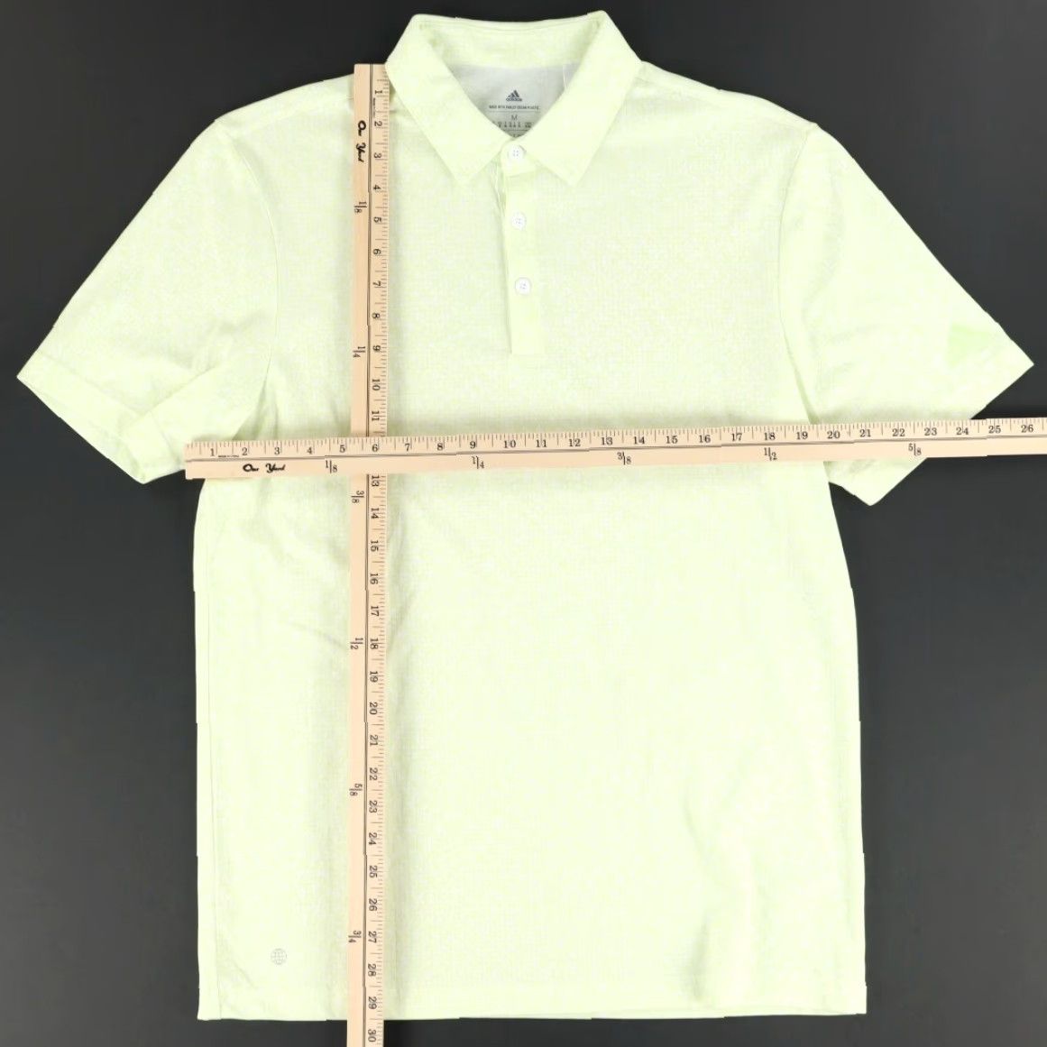 Adidas Adidas x Parley Ocean Plastic Cracked Lava Sample Polo Shirt Yellow Men's M – Shirt Size US M / EU 48-50 / 2 - 3 Thumbnail