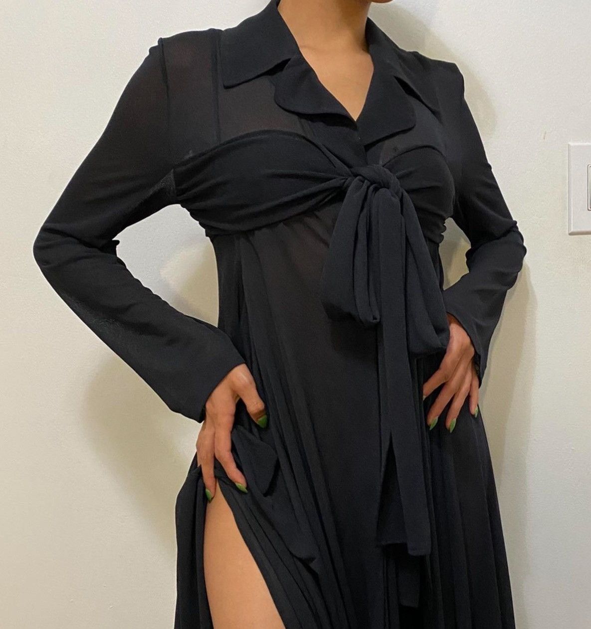 Jacquemus jacquemus la robe saint jean dress navy la riviera Size S / US 4 / IT 40 - 3 Thumbnail
