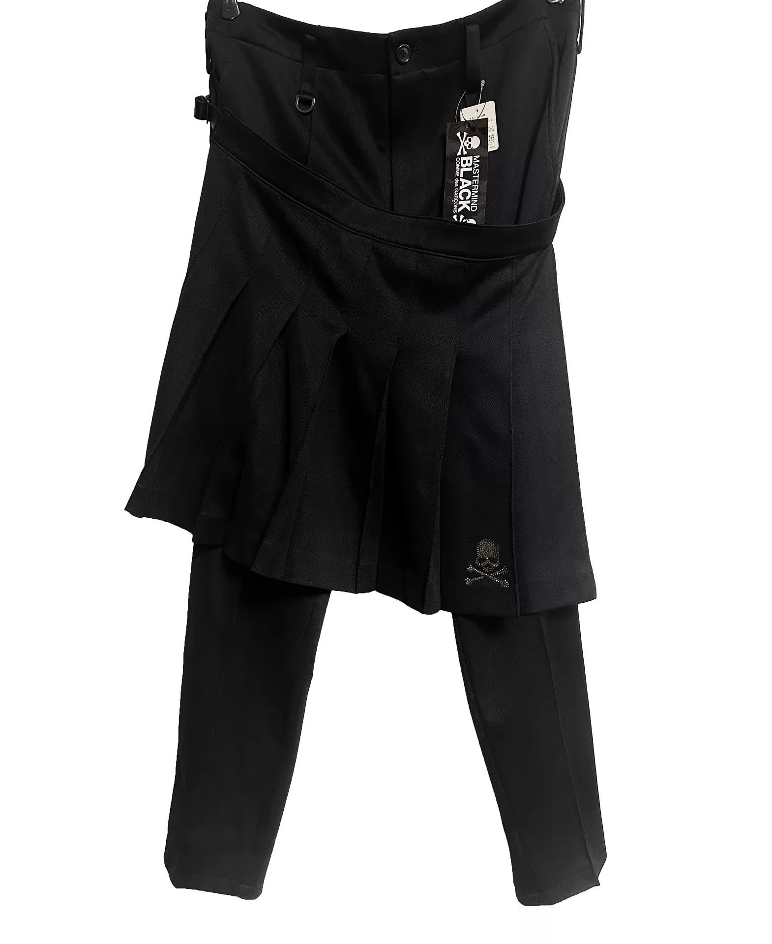 Comme des Garcons mmj x CDG BLACK SWAROVSKI skull hem skort L NWT Size US 34 / EU 50 - 1 Thumbnail