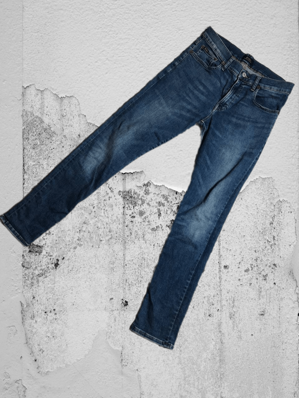 Japanese Brand × Polo Ralph Lauren Crazy Crash Dirty Baggy Faded Jean Japan Avant Garde Style Size US 28 / EU 44 - 1 Thumbnail