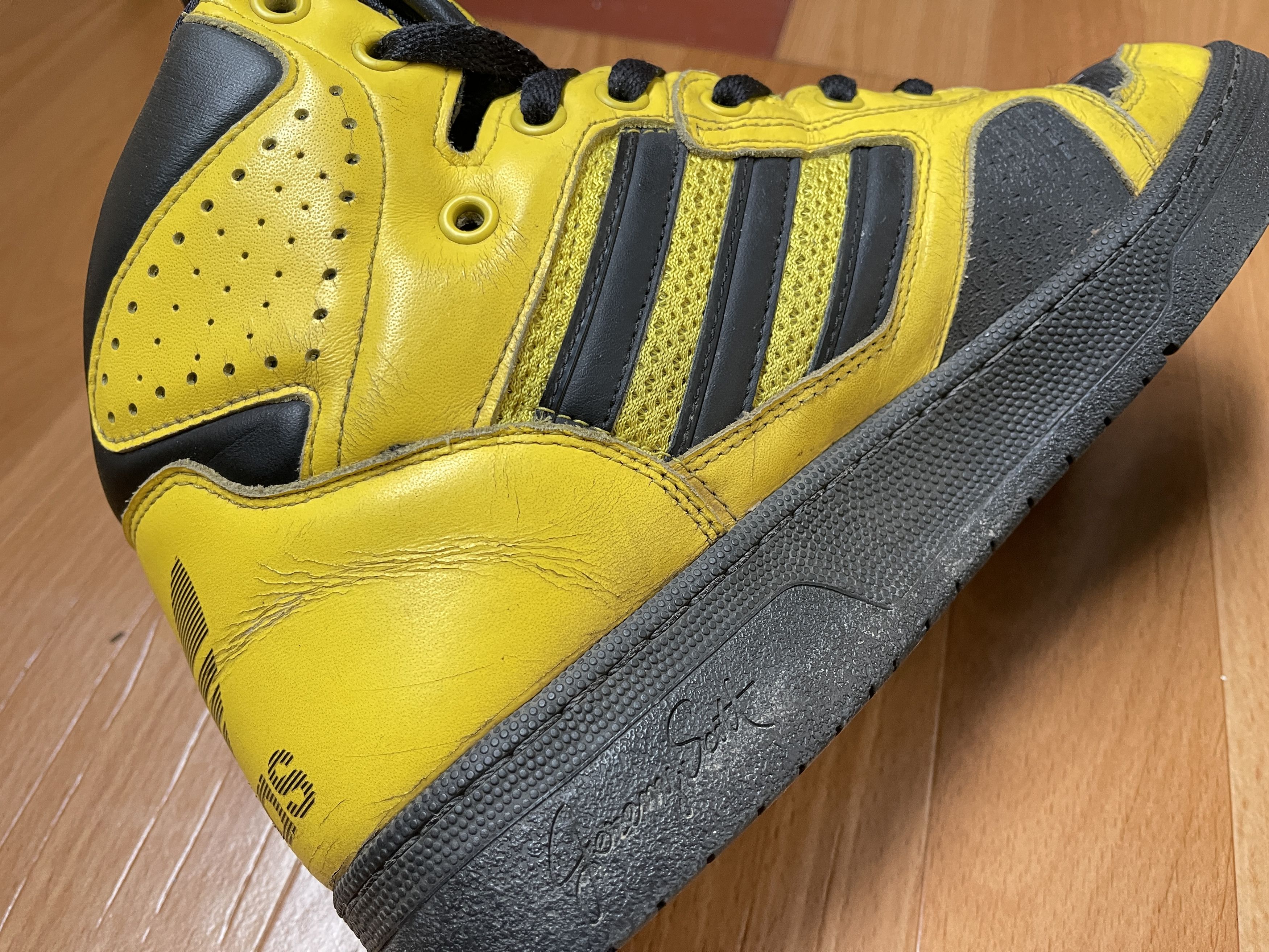 Adidas × Jeremy Scott Adidas sneakers Jeremy Scott Instinct Top shoes ObyO V24530 Size US 9.5 / EU 42-43 - 14 Thumbnail