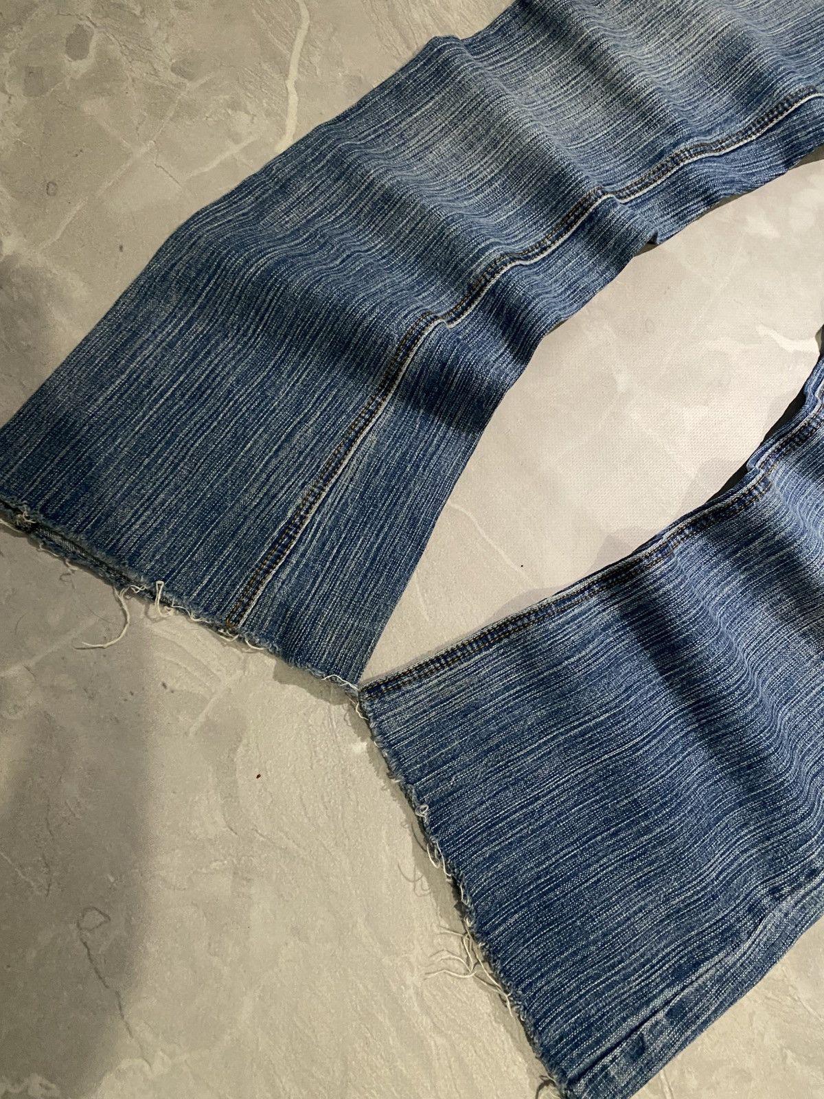 Vintage CRAZY Faded Avant Garde Washed Flared/Hysteric Glamour Style Size US 28 / EU 44 - 4 Thumbnail