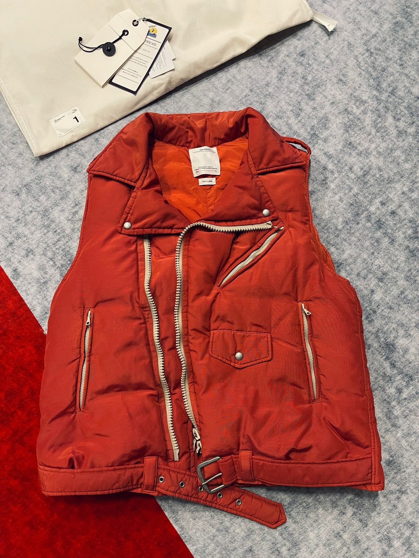 Visvim visvim strabler down vest in vibrant red Size US M / EU 48-50 / 2 - 1 Thumbnail