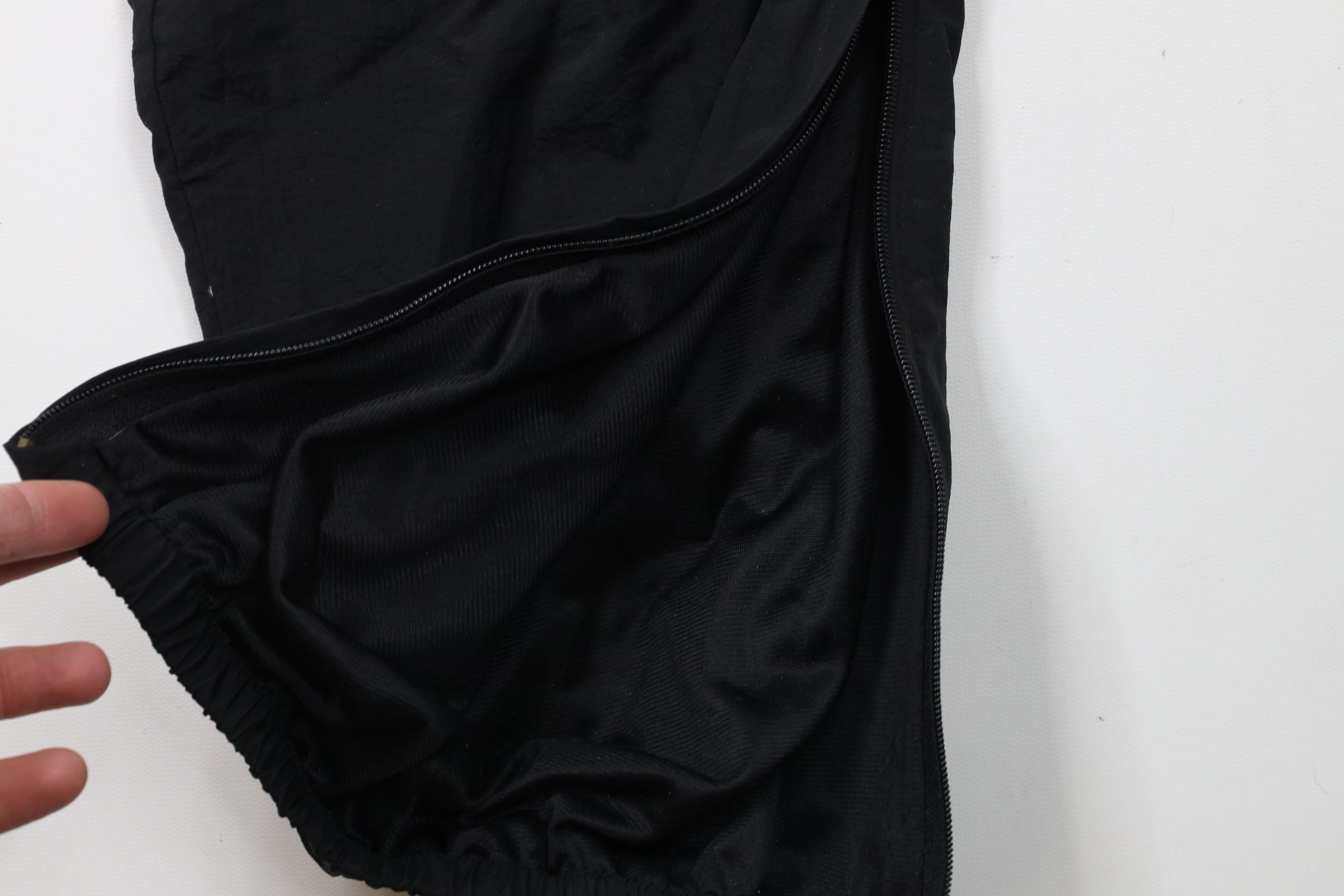 Vintage Vintage 90s Streetwear Lined Cuffed Joggers Pants Black Size US 38 / EU 54 - 6 Thumbnail