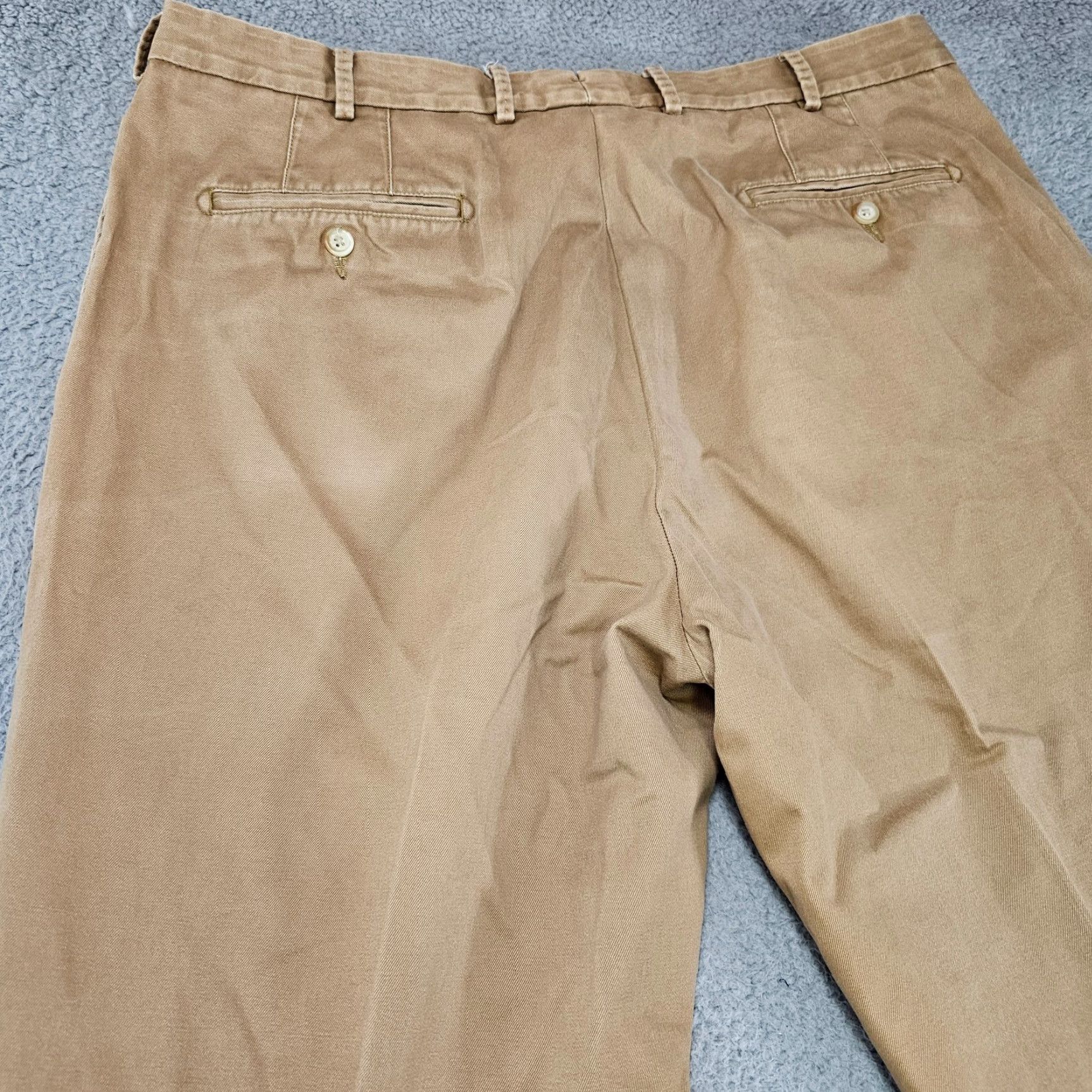 Peter Millar Peter Millar Pants Mens 36x33 Khaki Straight Fit Knit Chino Casual Business Formal Golf 90s? No vintage. Size US 36 / EU 52 - 6 Thumbnail