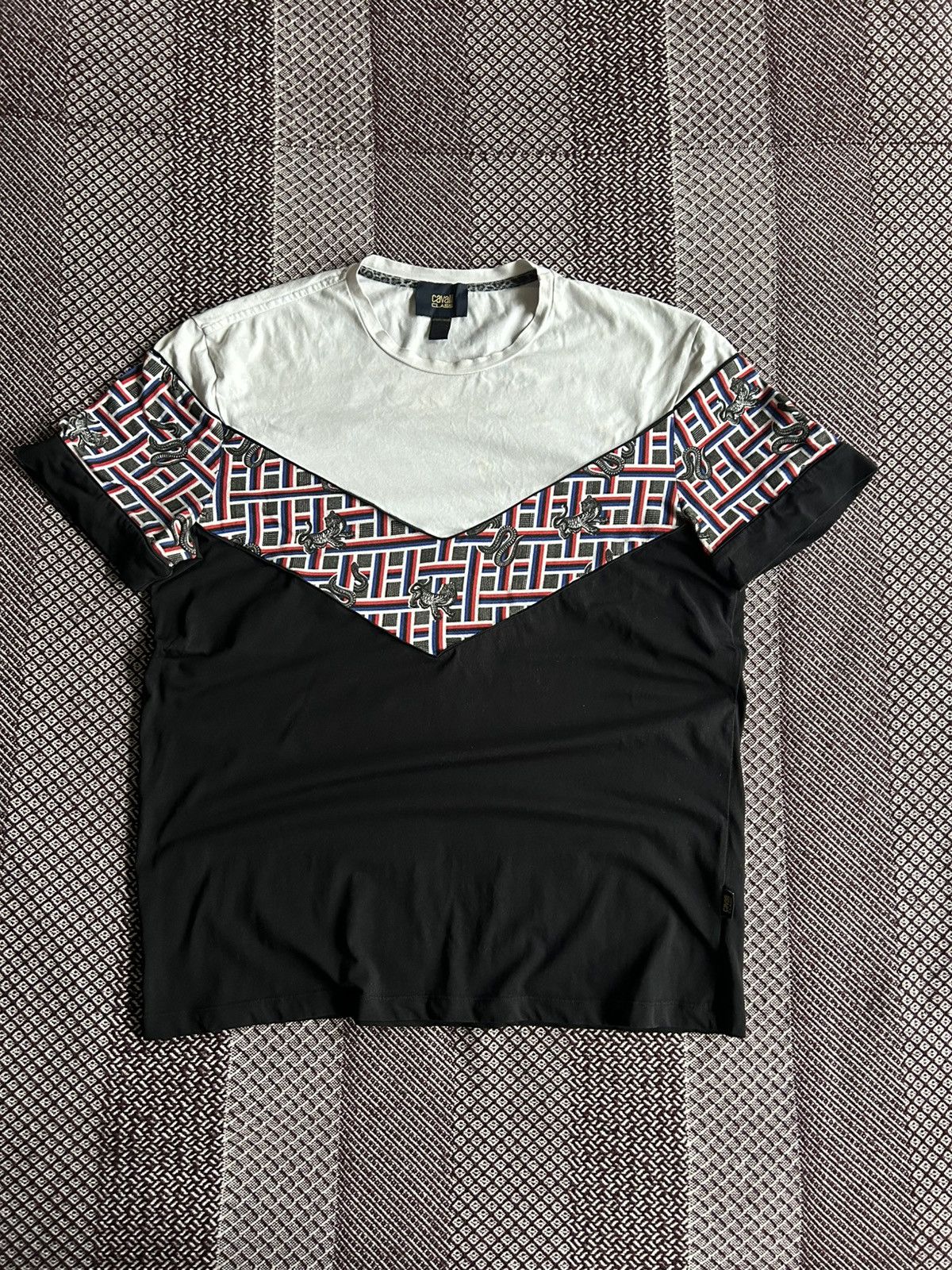 Cavalli Class Roberto Cavalli Class T-shirt Mens Solid Style Tee Size XL Size US XL / EU 56 / 4 - 1 Thumbnail