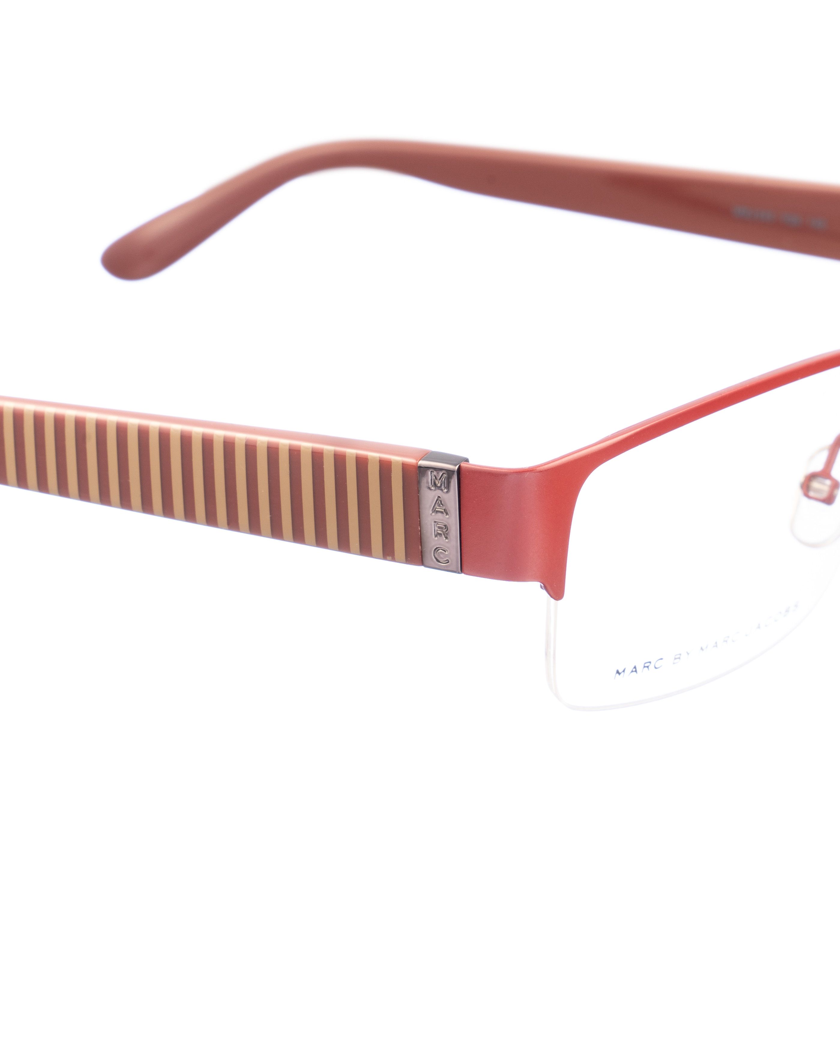 Marc by Marc Jacobs Marc by Marc Jacobs 00s Burgundy Stripes Glasses Size ONE SIZE - 3 Thumbnail