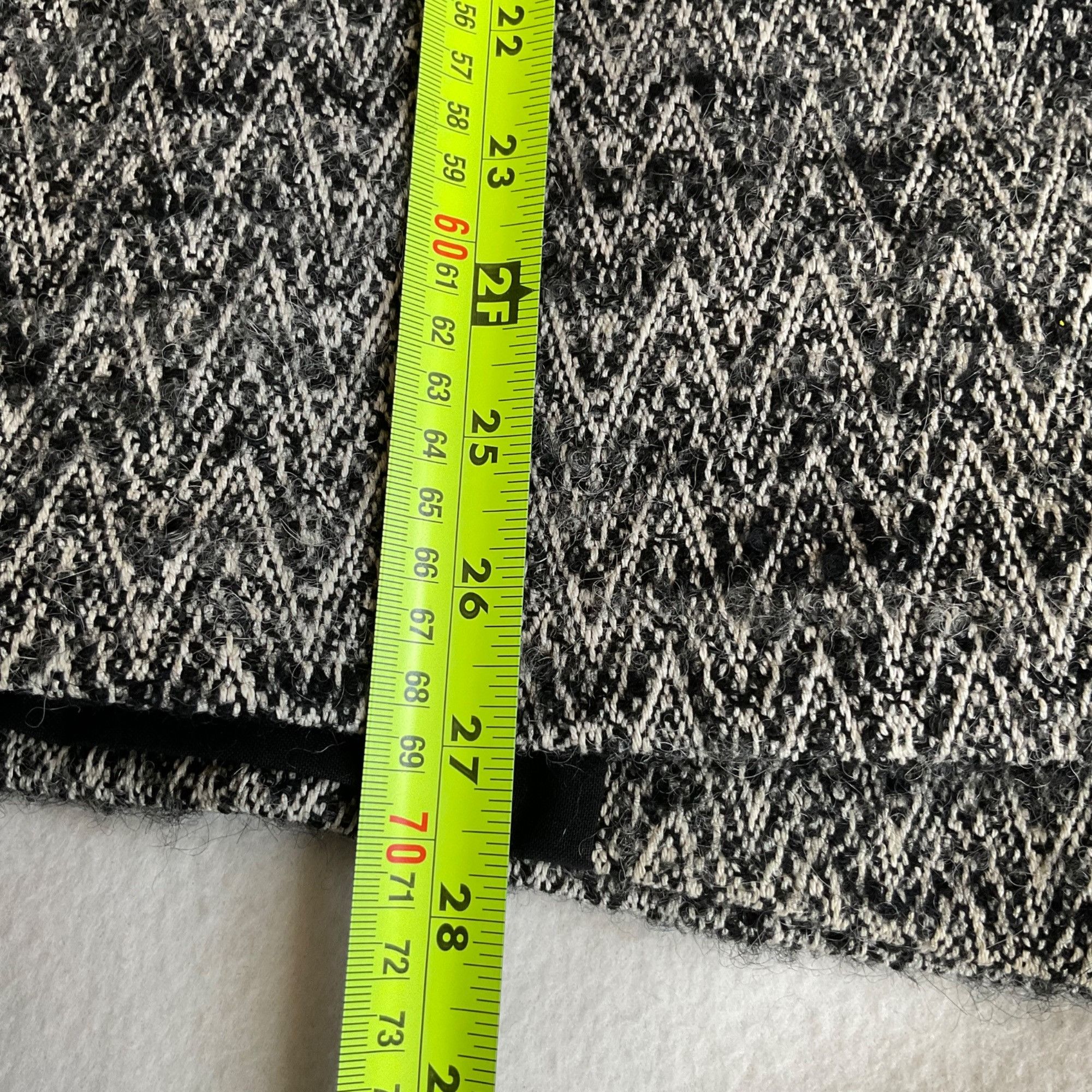 Sezane Sezane black gray tweed coat blazer wool jacket SZ S bust 35 Size XS / US 0-2 / IT 36-38 - 4 Thumbnail