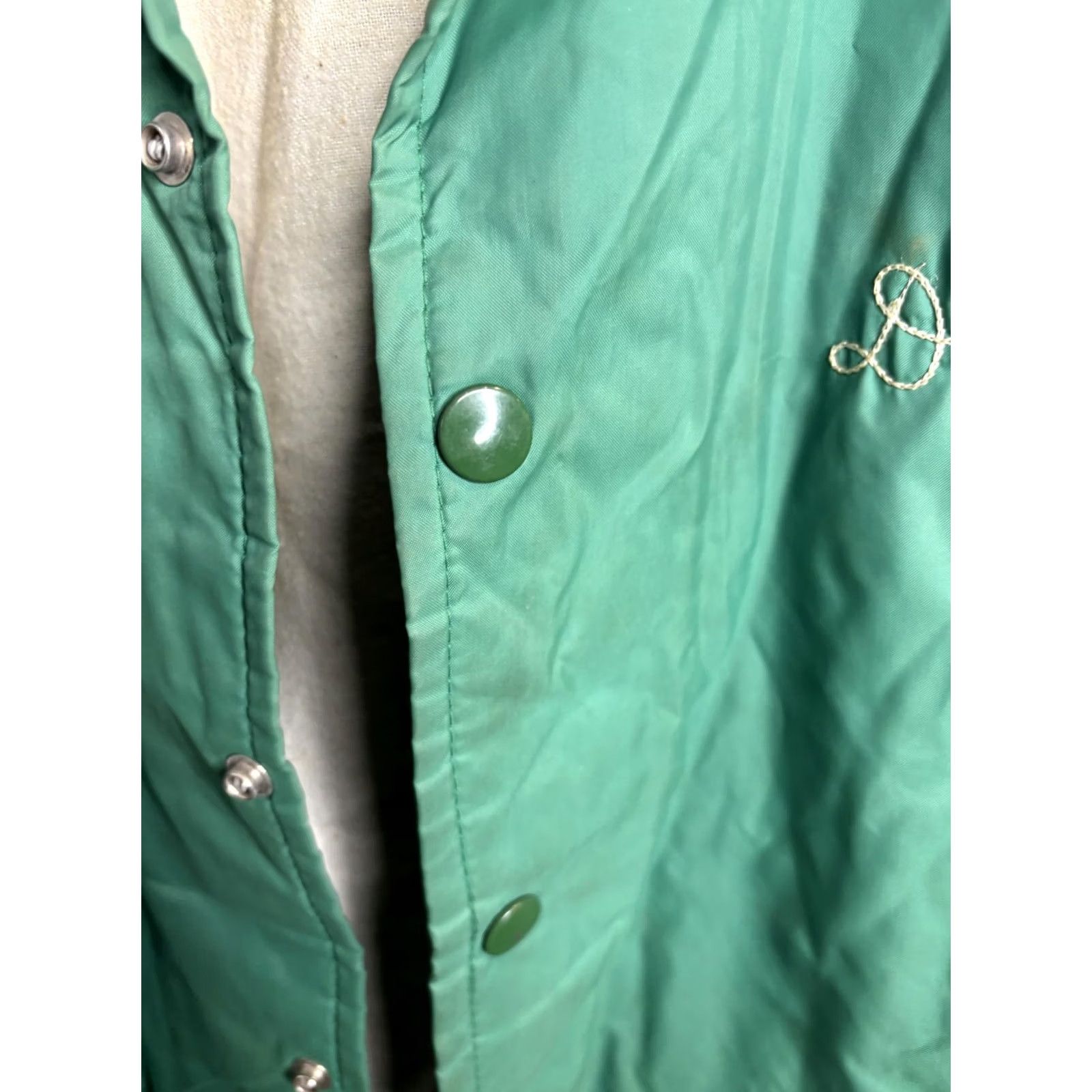 Coach Vintage 80'S West Wind Jacket Mens Large Green Coach Snap Button Lined Dolph Embroidered Size US L / EU 52-54 / 3 - 4 Thumbnail