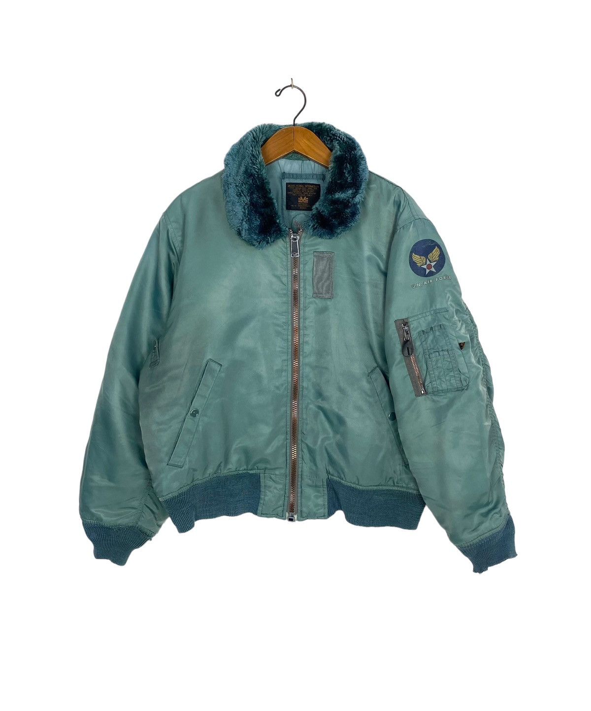 Vintage Rare‼️ Vintage DISTRESSED U.n Air Force Bomber Jacket Size US M / EU 48-50 / 2 - 1 Thumbnail