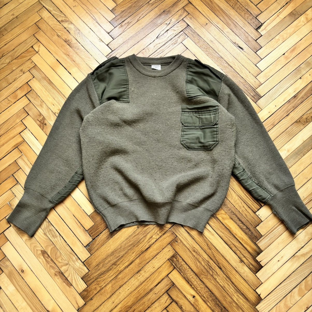 Other Last Drop‼️ Vintage 90’s Army Nylon Pocket Knit Sweater Size US L / EU 52-54 / 3 - 2 Thumbnail