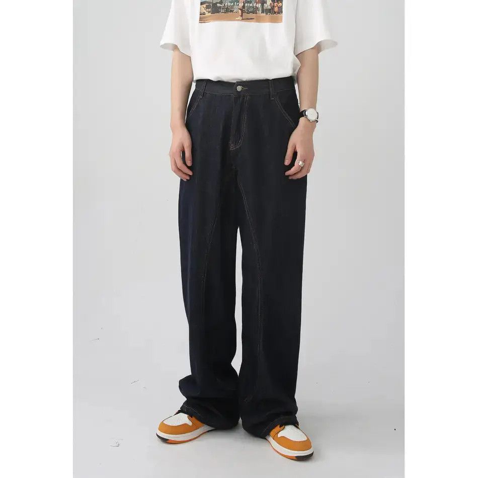 Japanese Brand Retro loose straight leg casual jeans Size US 32 / EU 48 - 1 Thumbnail