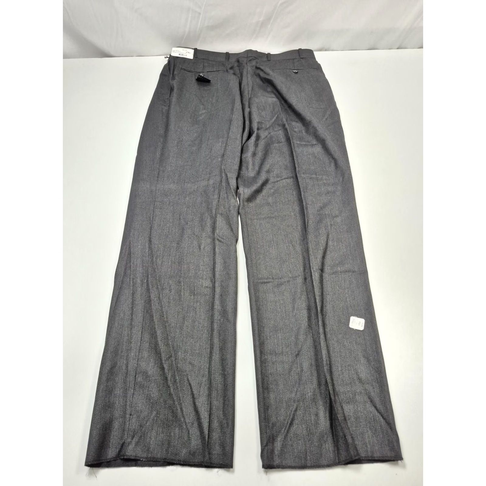 Vintage Gianelli Atlantic Dress Pants Mens 38x36 Gray Wool Pleated Classic Fit NWT Size US 38 / EU 54 - 6 Thumbnail