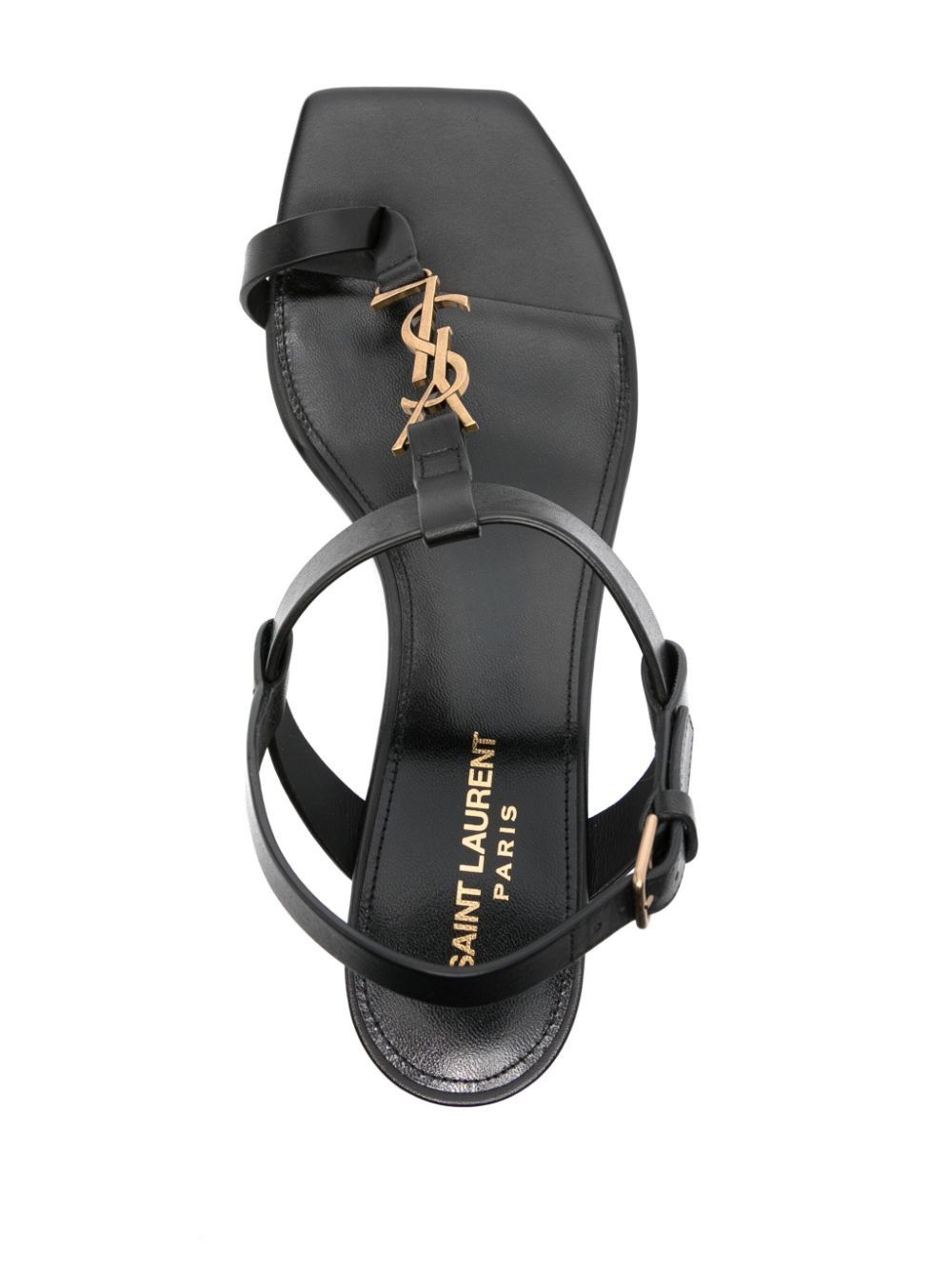 oc11z1125 Cassandra Sandals in Smooth Leather in Black