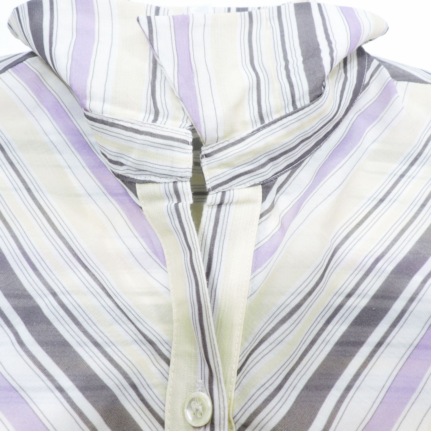 Salvatore Ferragamo SALVATORE FERRAGAMO STRIPED LONG SLEEVE SHIRT Size L / US 10 / IT 46 - 9 Thumbnail