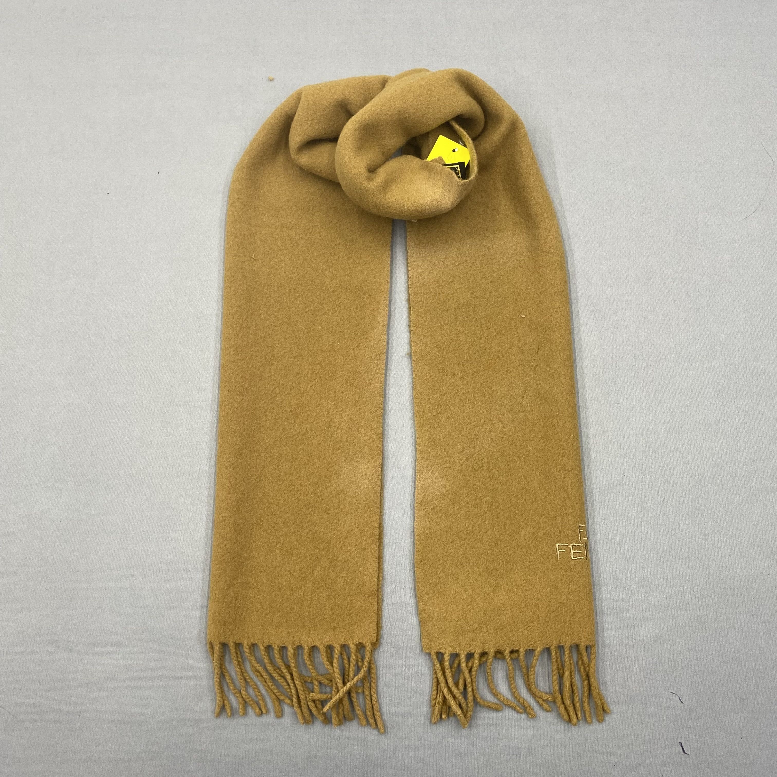 Japanese Brand Vintage Fendi Scarf Muffler Wool Fringe Winter Scarves Size ONE SIZE - 1 Thumbnail