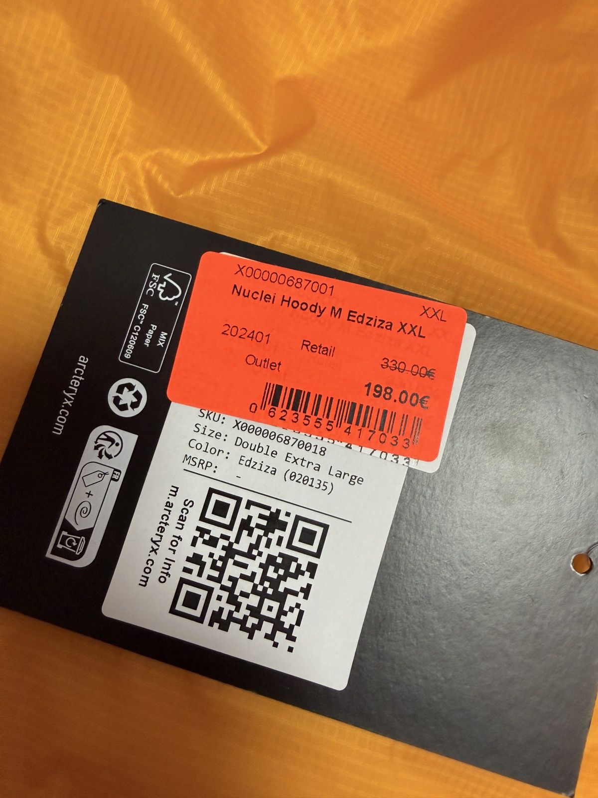 Arc’teryx nuclei jacket - original piece
