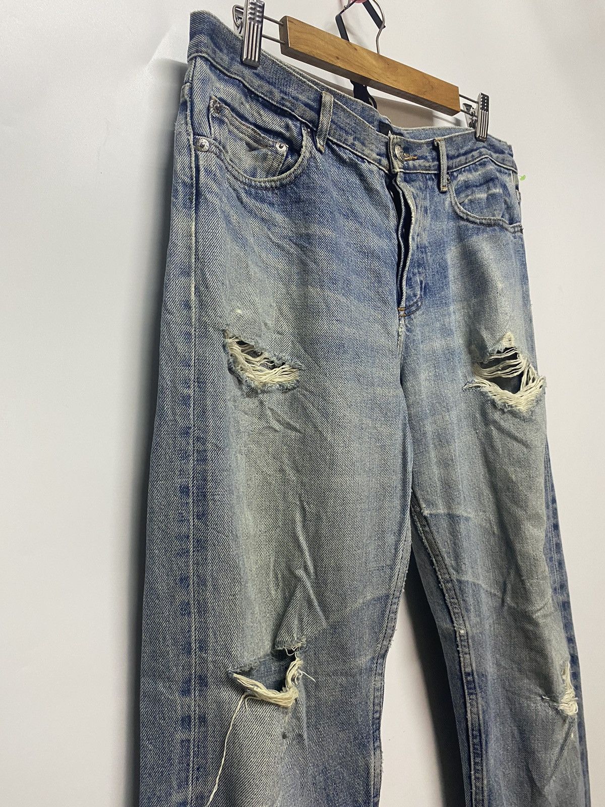 A.P.C. A.P.C Distressed Selvage Denim Jeans Pants Size US 34 / EU 50 - 8 Thumbnail