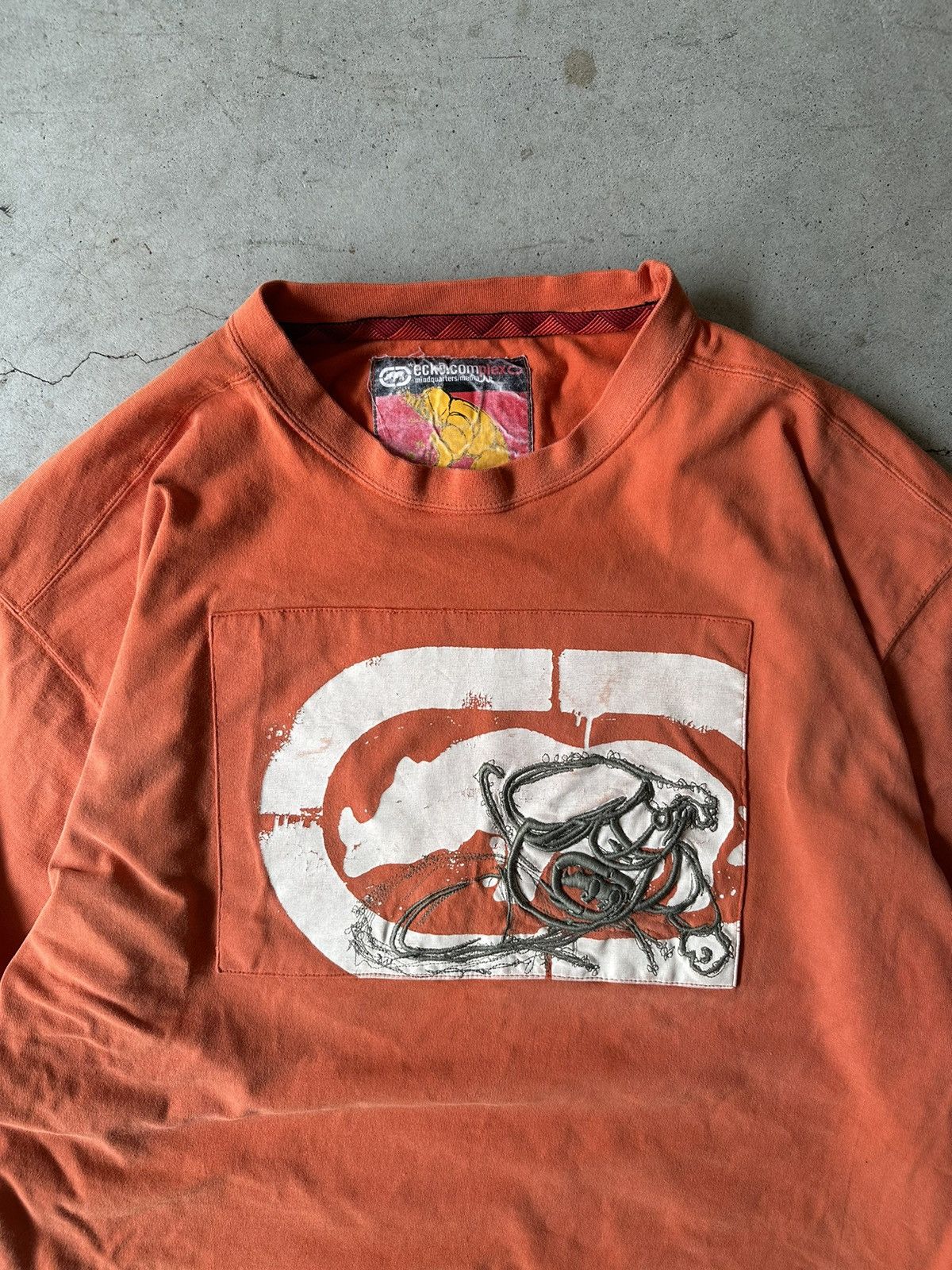 Ecko Unltd. Y2K Vintage Grunge Ecko Unltd. orange longsleeve shirt Size US XL / EU 56 / 4 - 4 Thumbnail