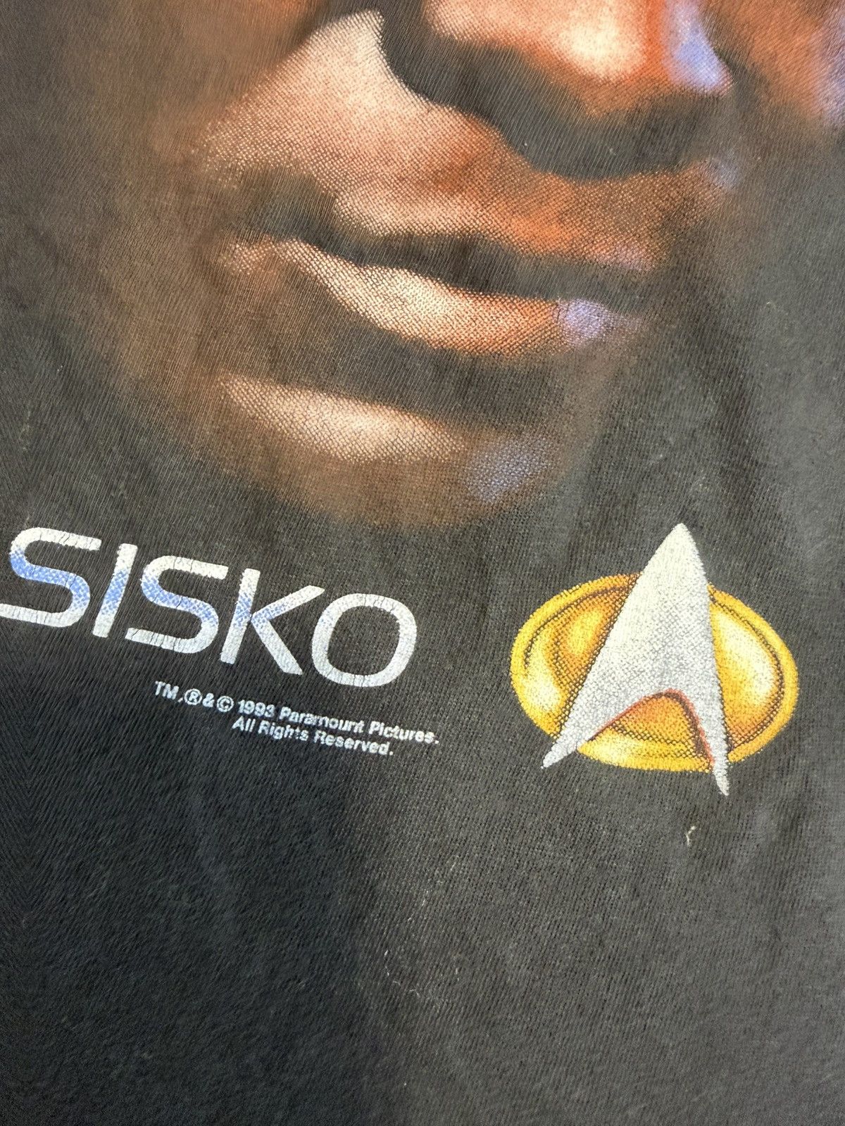 Vintage Star Trek 1993 90s Commander Sisko T-shirt Vintage Size US L / EU 52-54 / 3 - 3 Thumbnail